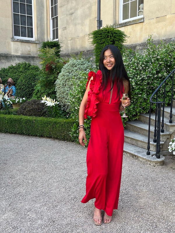 Red Original Ruffle Bag image 3