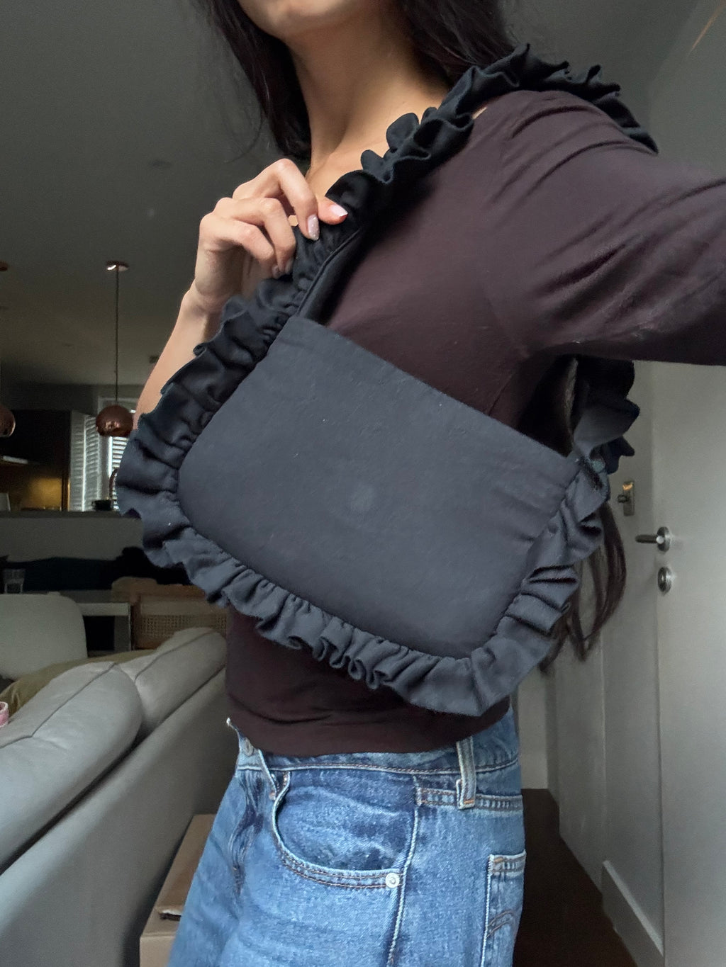 Black Canvas Baguette - Sample