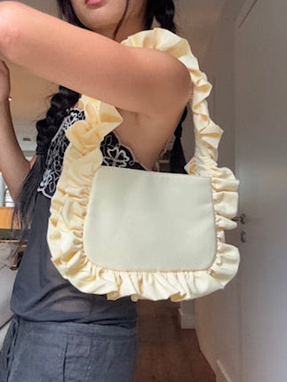 Butter Yellow Baguette Bag - Sample