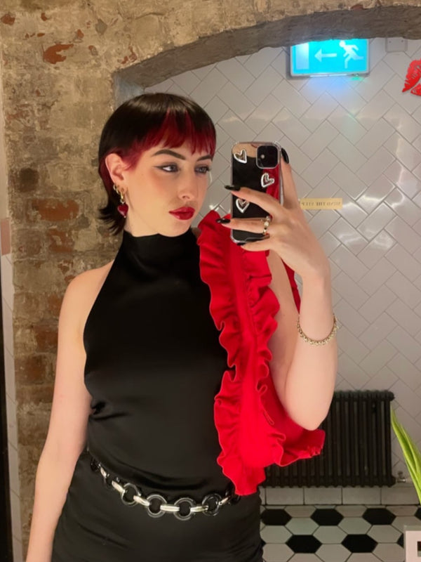 Red Original Ruffle Bag image 2