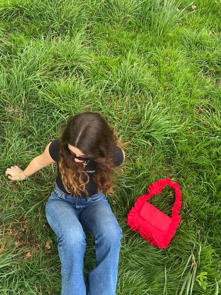 Red Baguette Flap Bag image 2