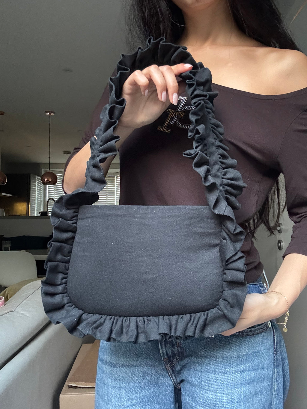 Black Canvas Baguette - Sample