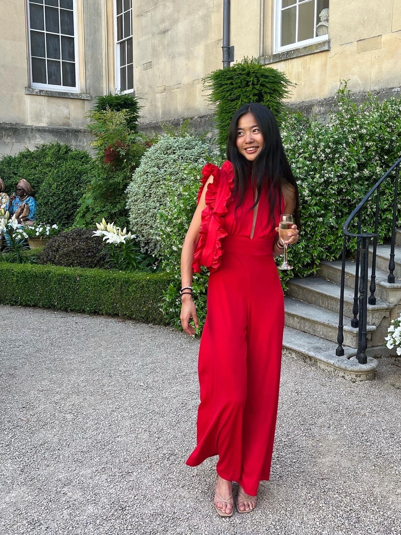 Red Original Ruffle Bag image 3