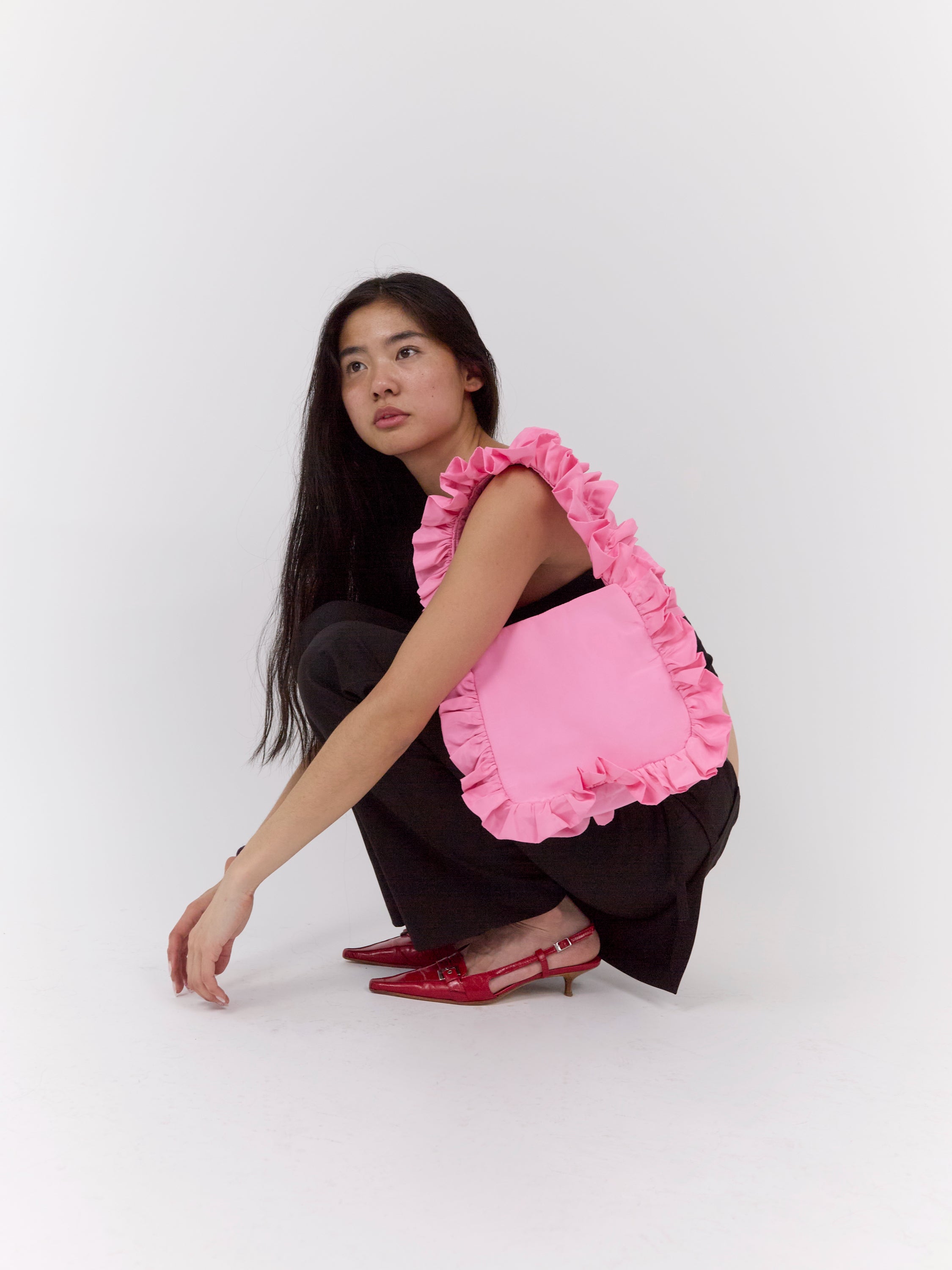 Bubblegum Pink Original Ruffle Bag image 0