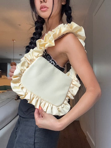 Butter Yellow Baguette Bag - Sample