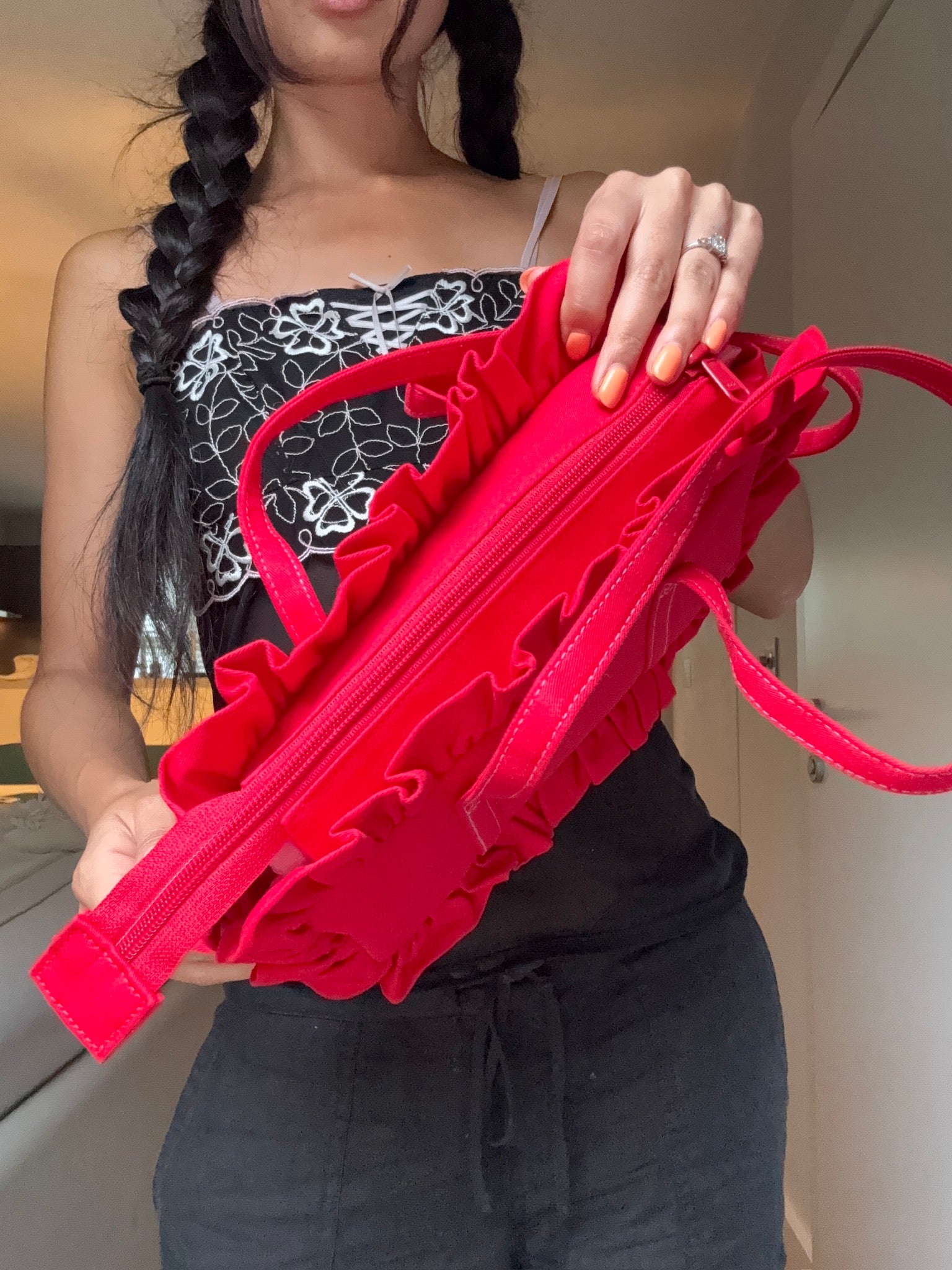 Red Bowler Bag - Sample
