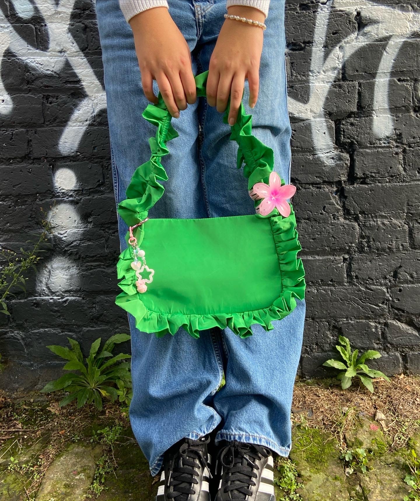 Jade Green Baguette Bag image 2