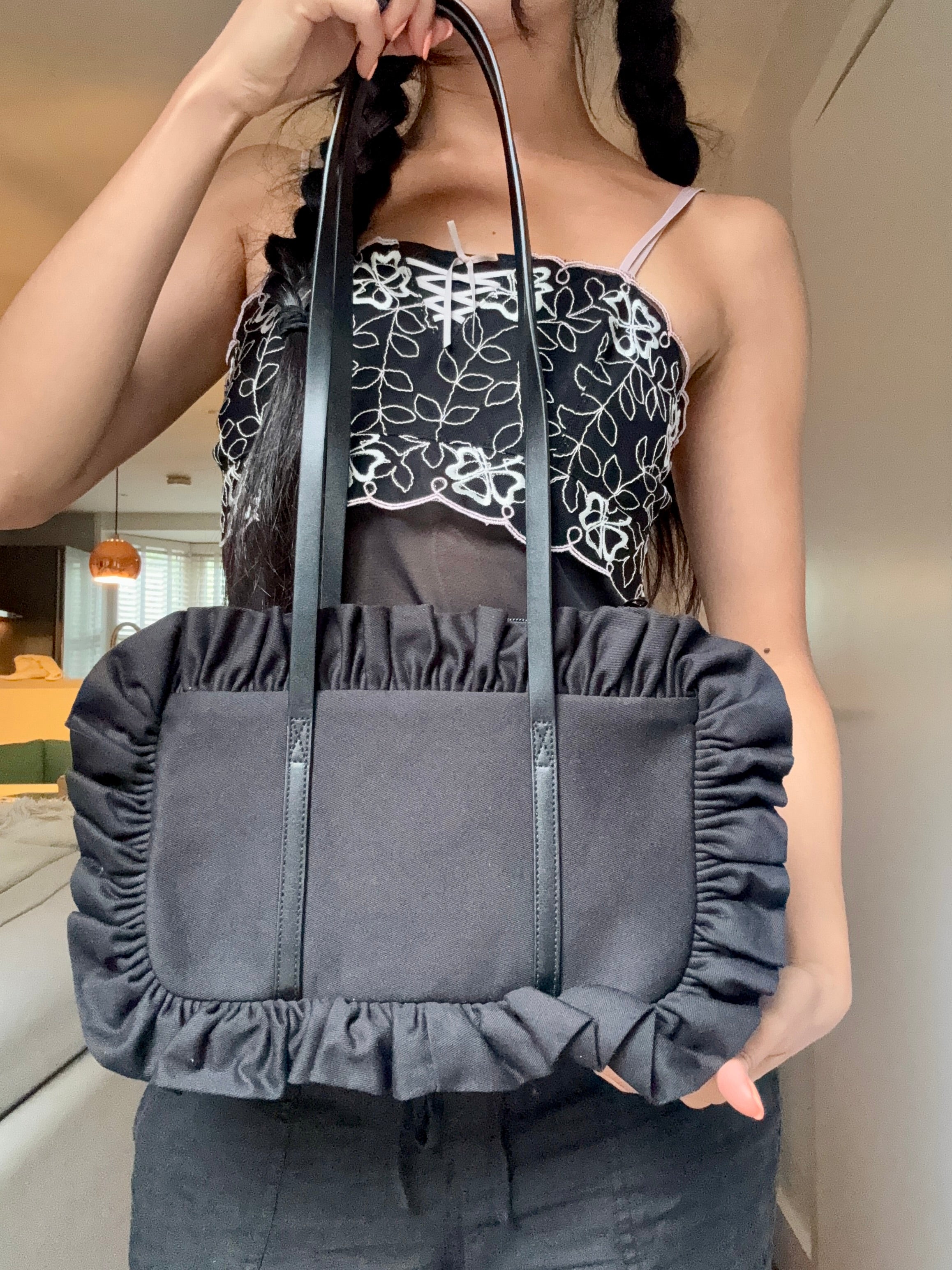 Black Bowler Bag - Sample