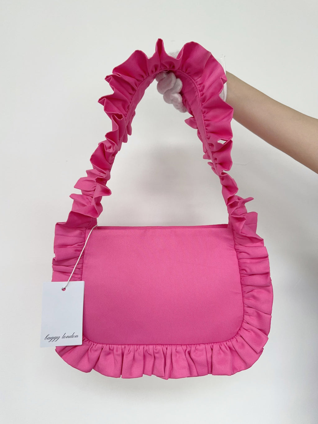 Deep Pink Baguette Bag image 1