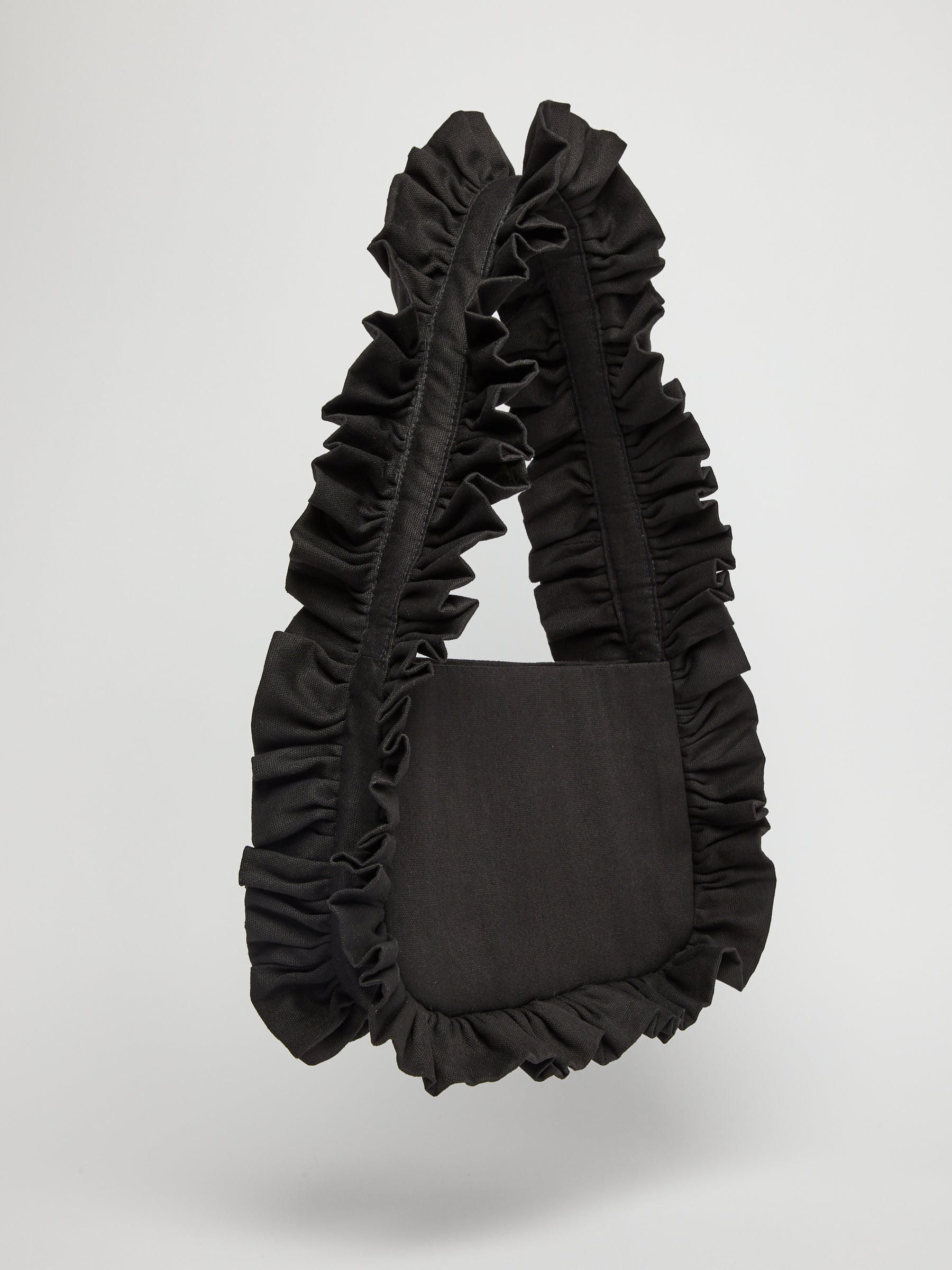 Black Canvas Baguette Bag image 2