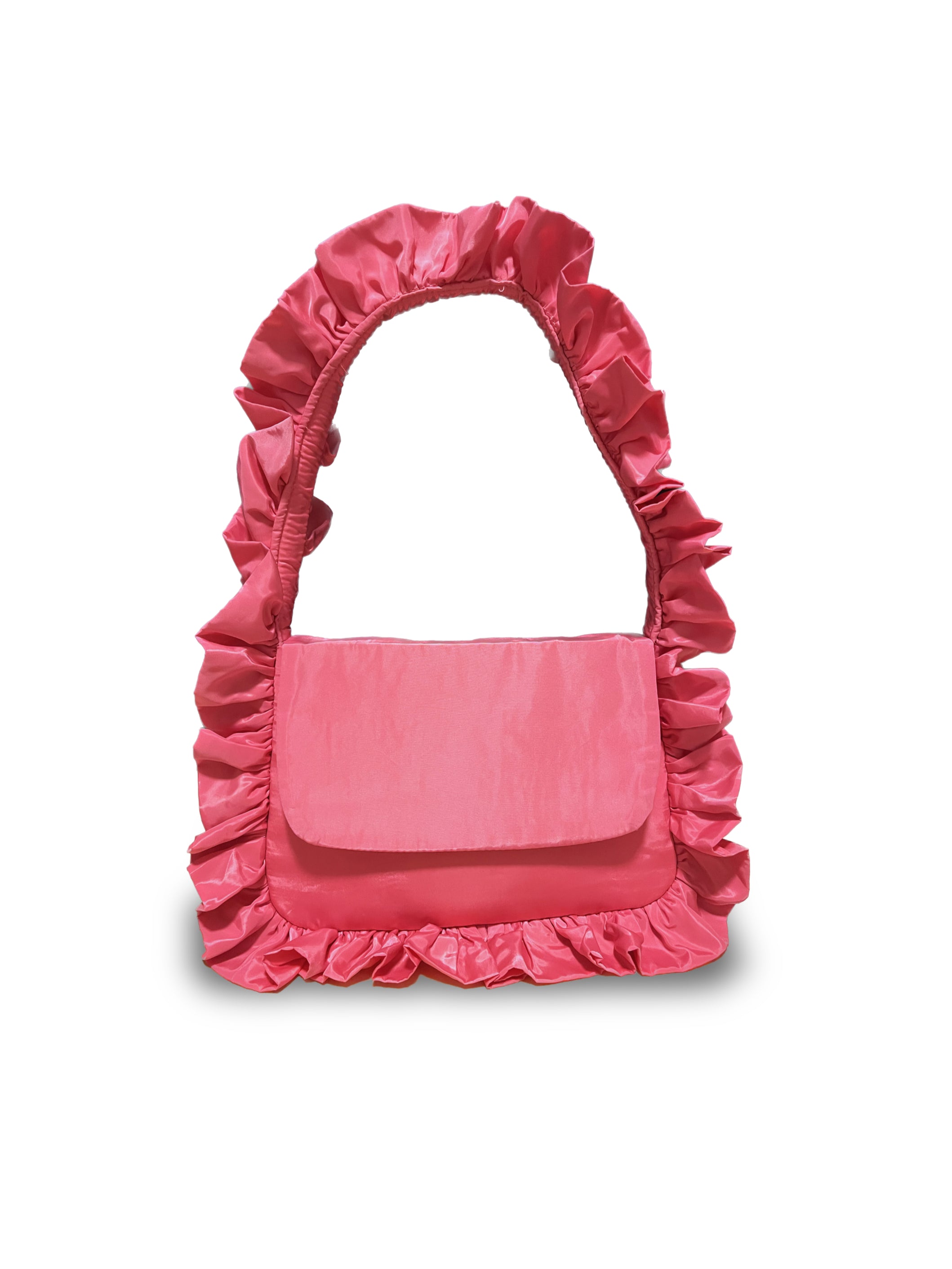 Deep Pink Baguette Flap Bag image 0