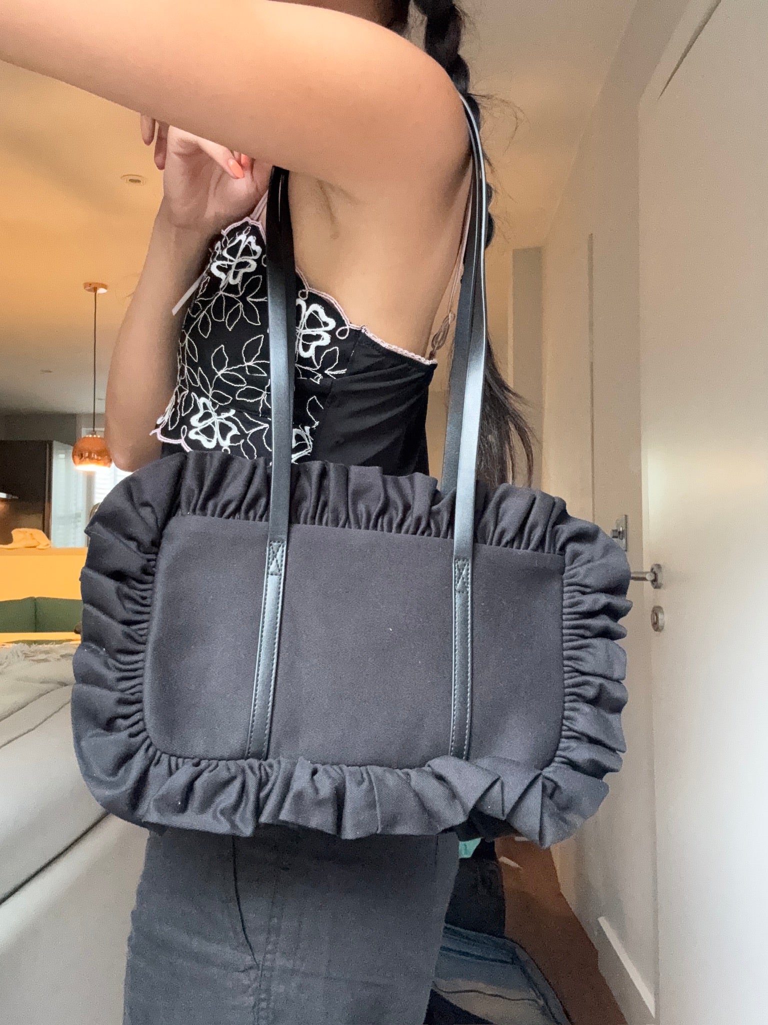 Black Bowler Bag - Sample