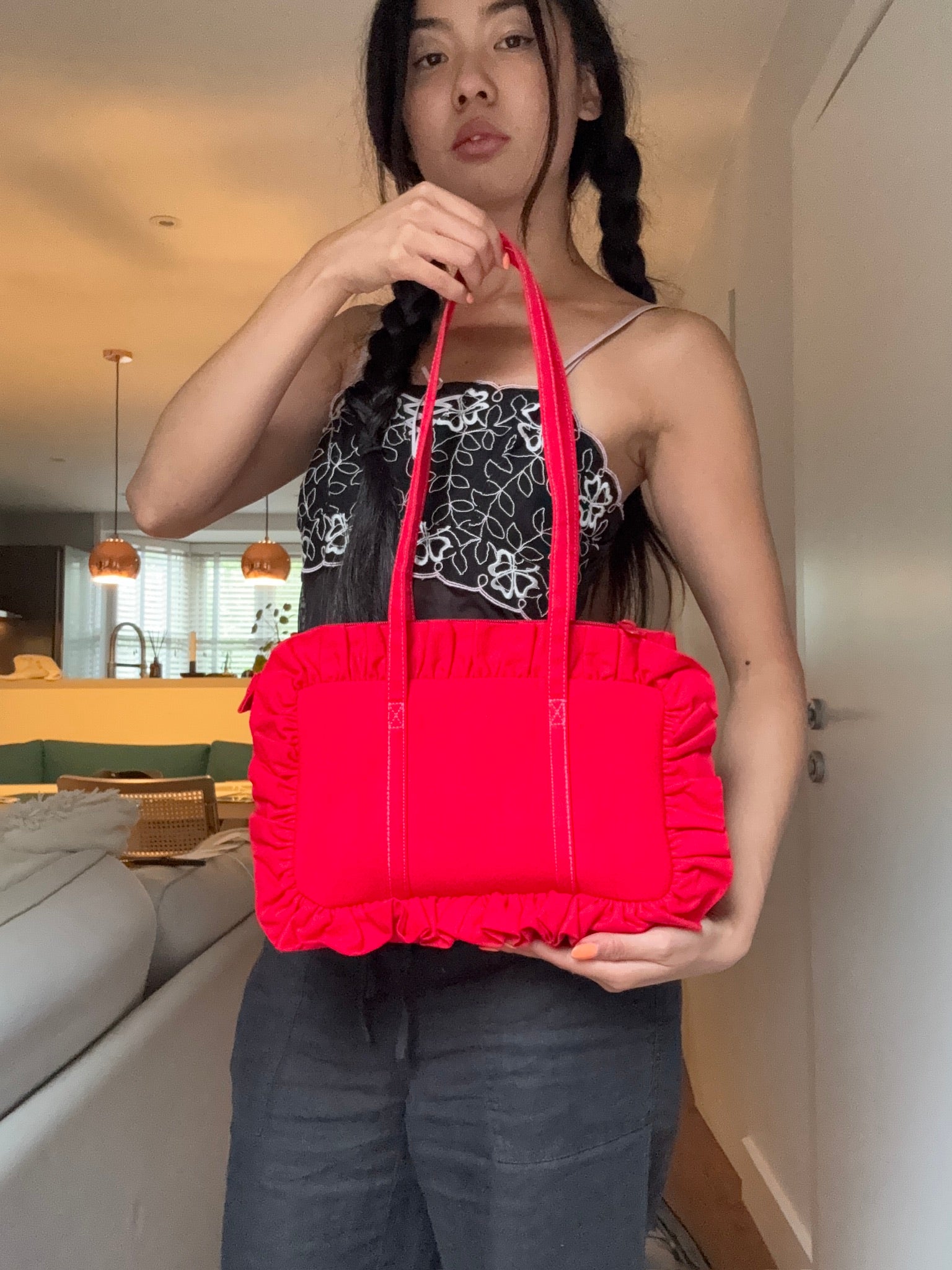 Red Bowler Bag - Sample