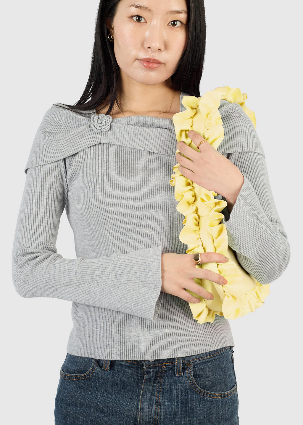 Butter Yellow Baguette Bag
