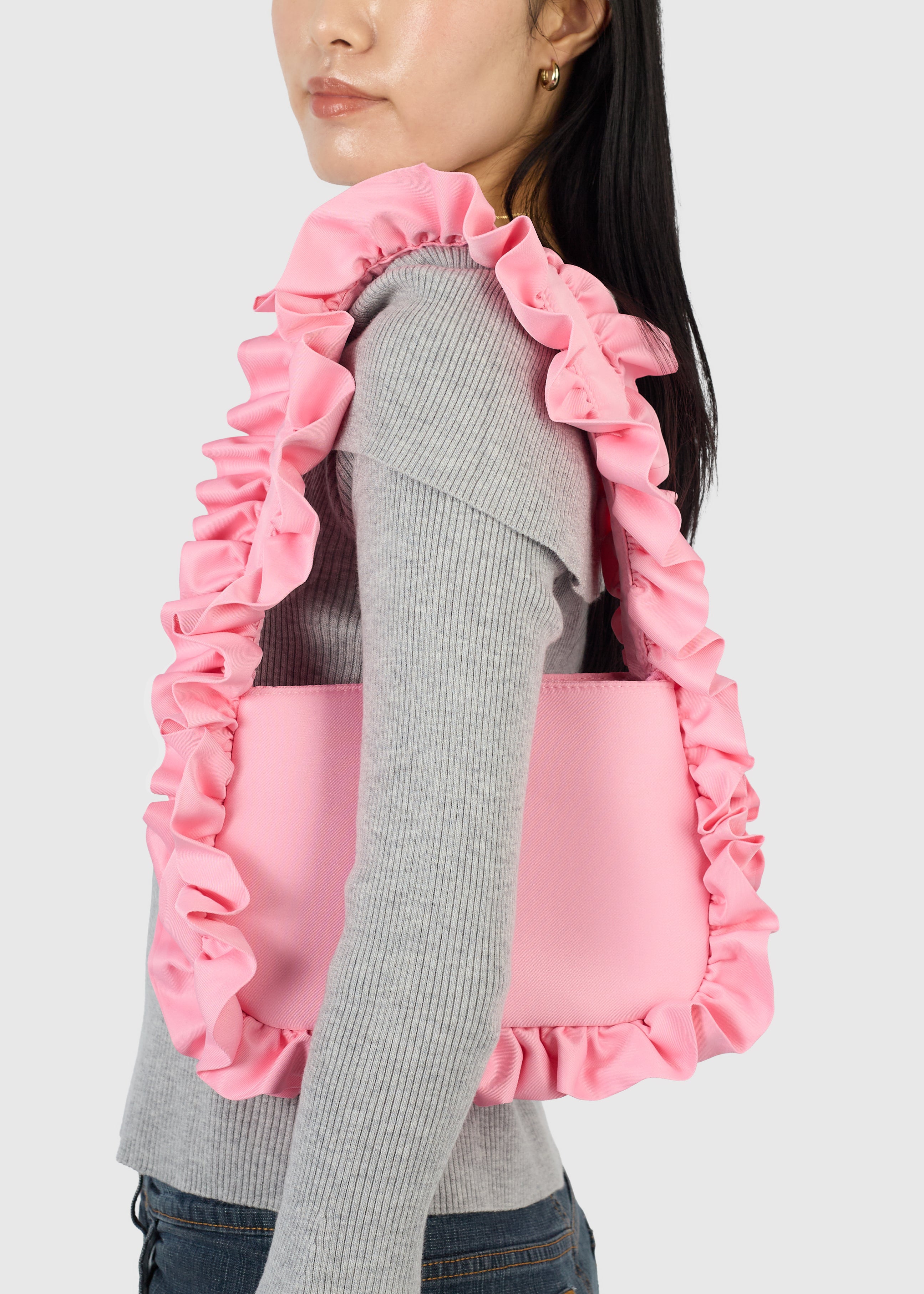 Baby Pink Baguette Bag