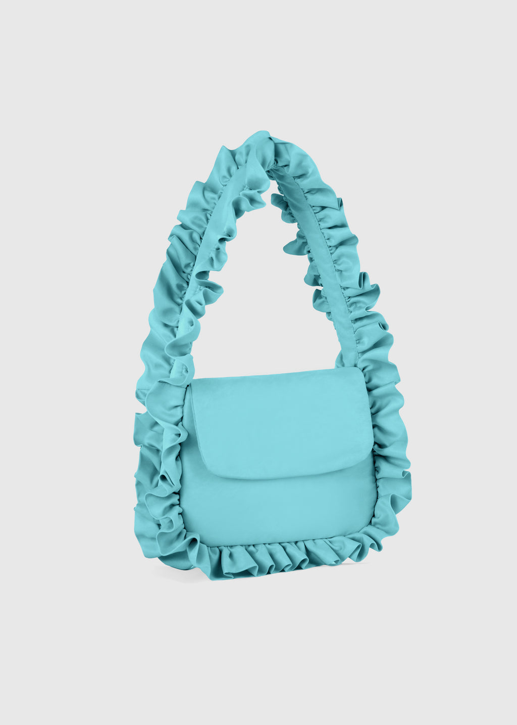 Aqua Baguette Flap Bag
