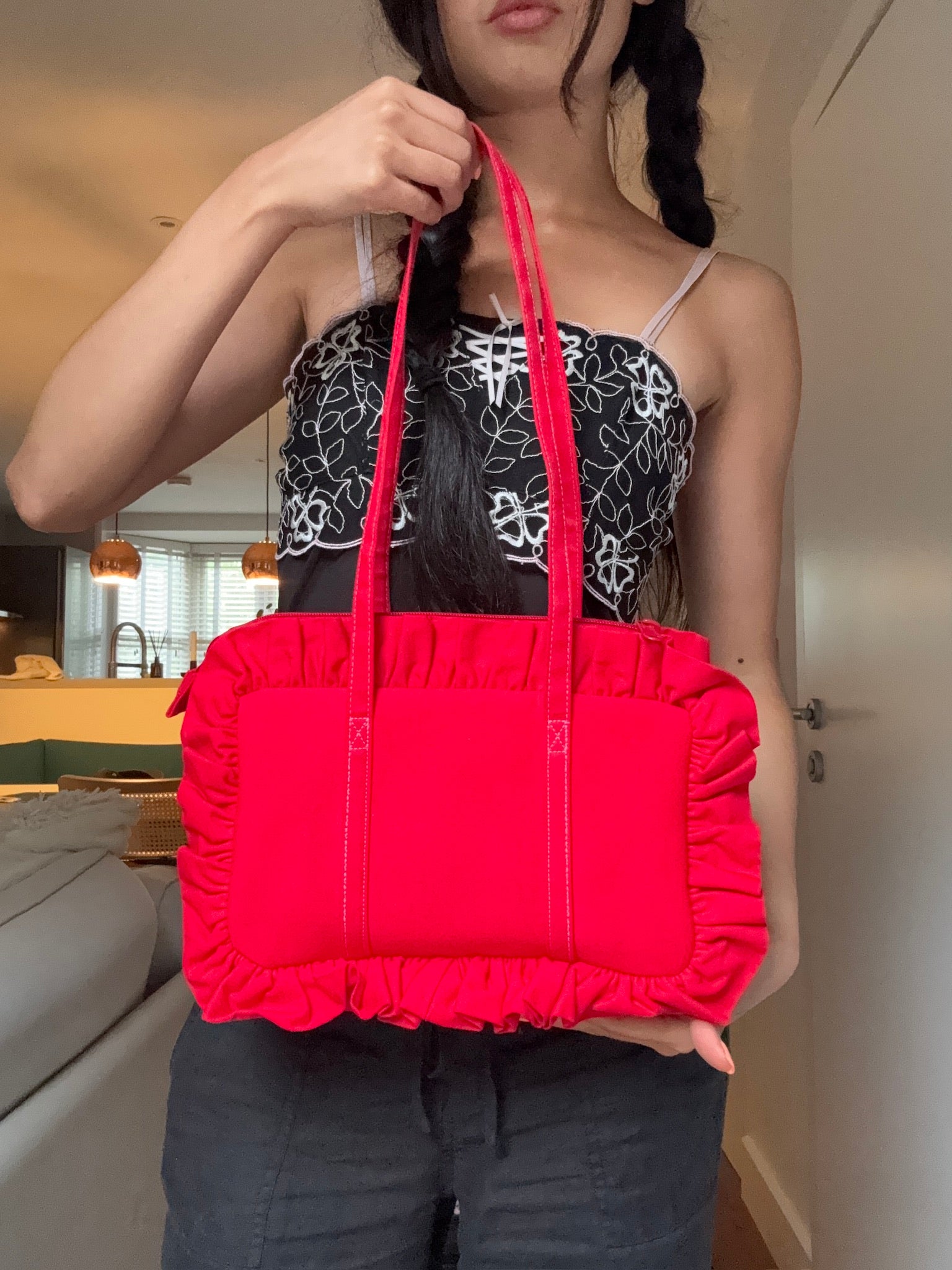 Red Bowler Bag - Sample