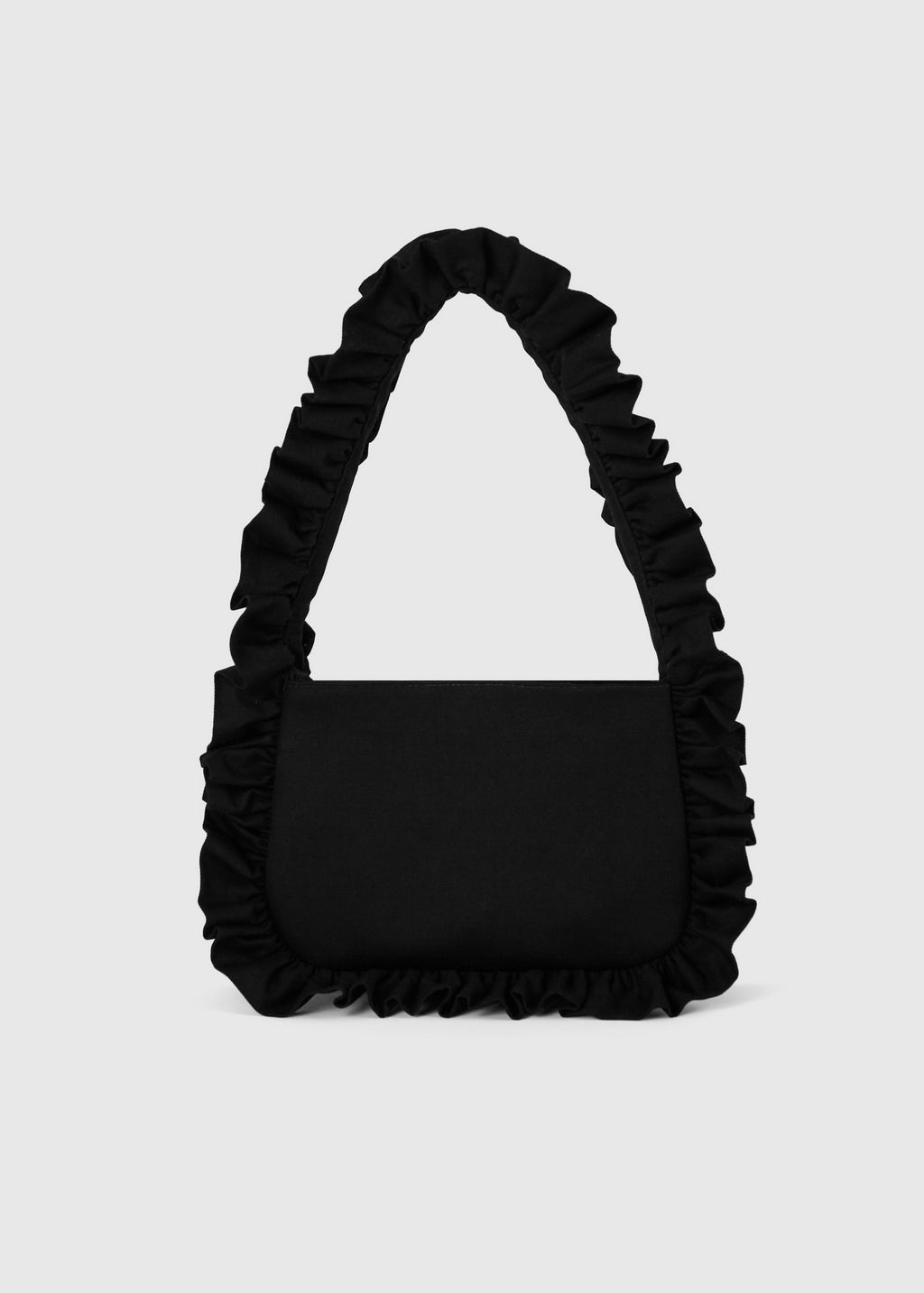 Black Canvas Baguette Bag