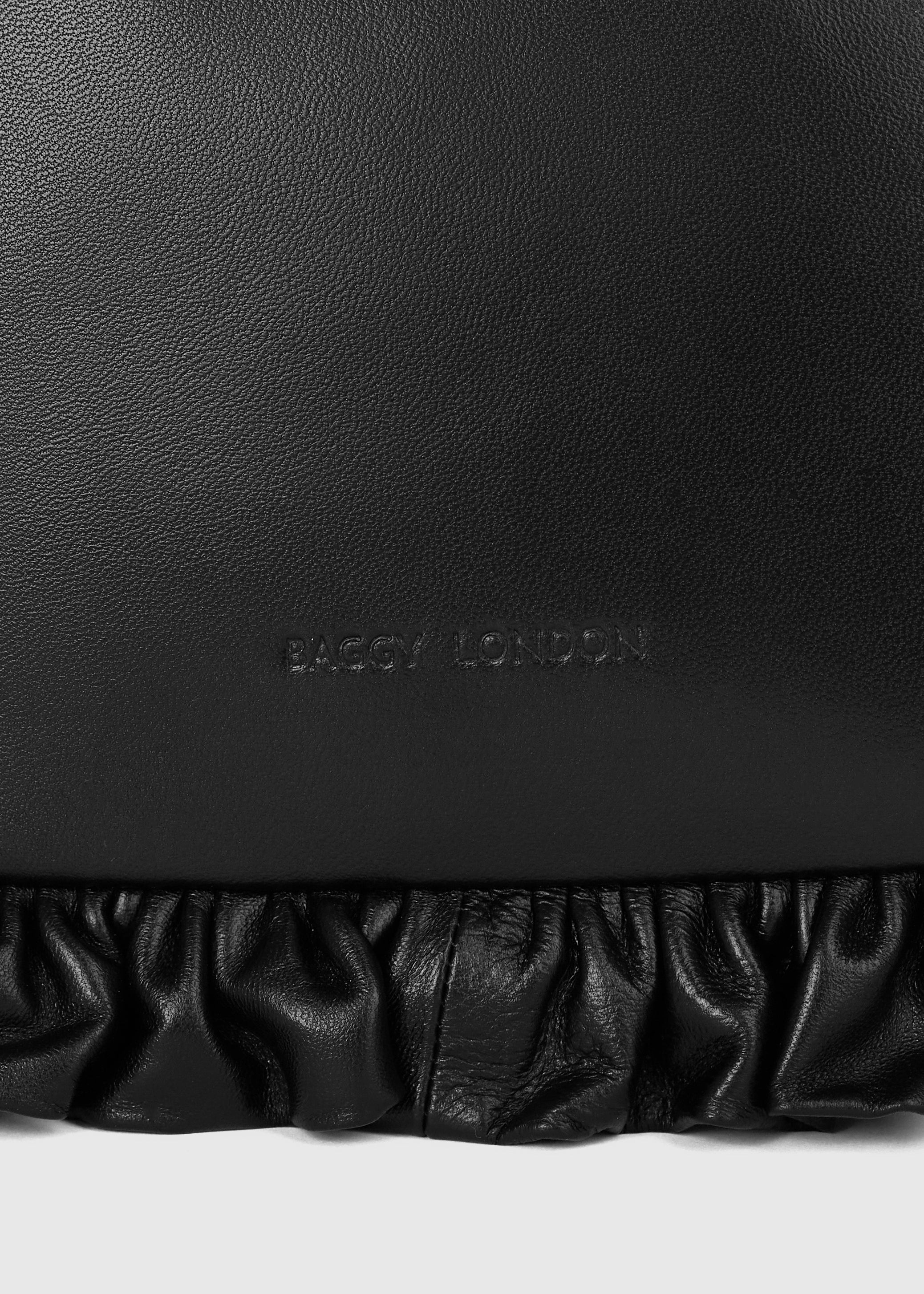 Leather Baguette Flap Bag