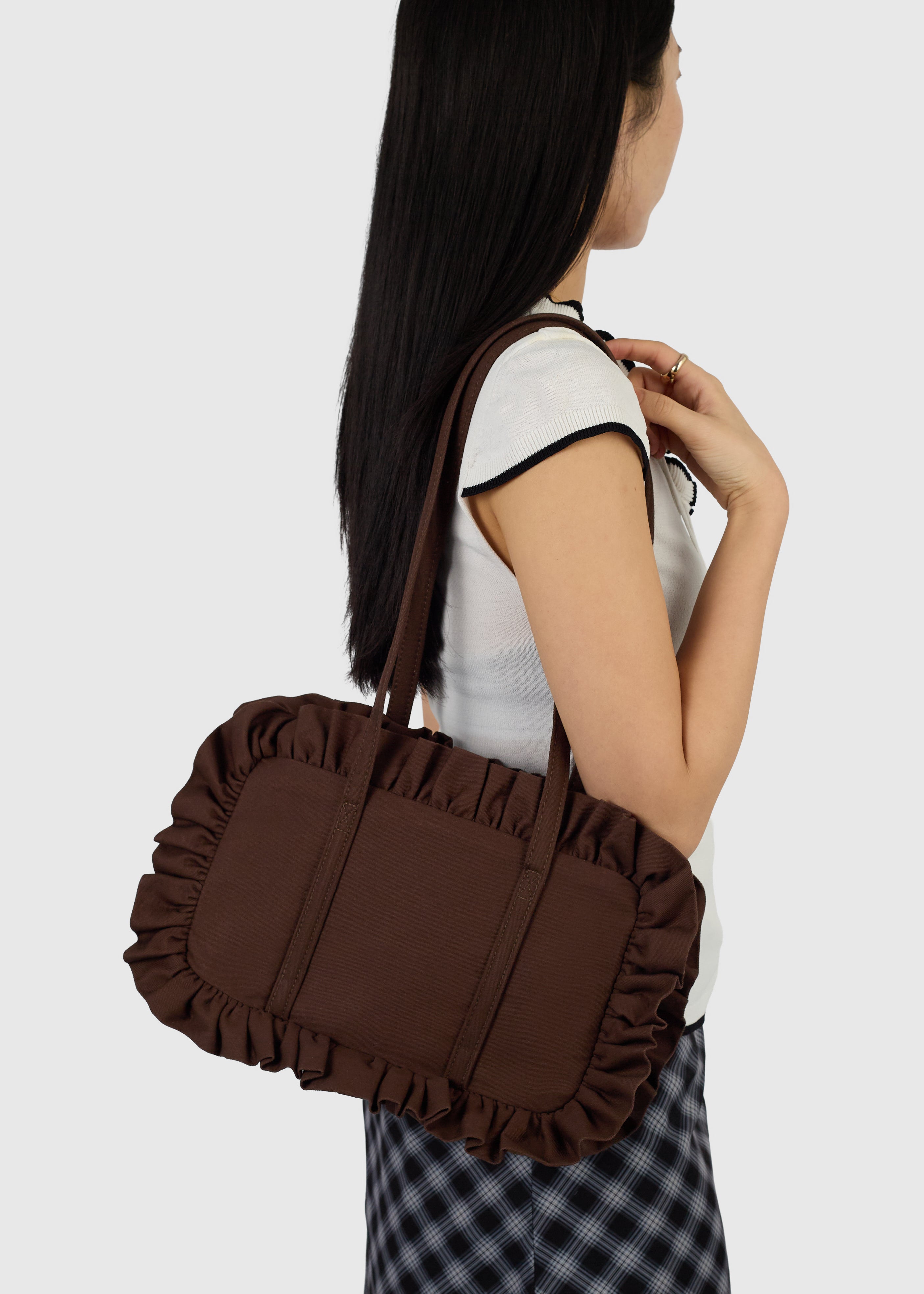 Brown Bowler Bag