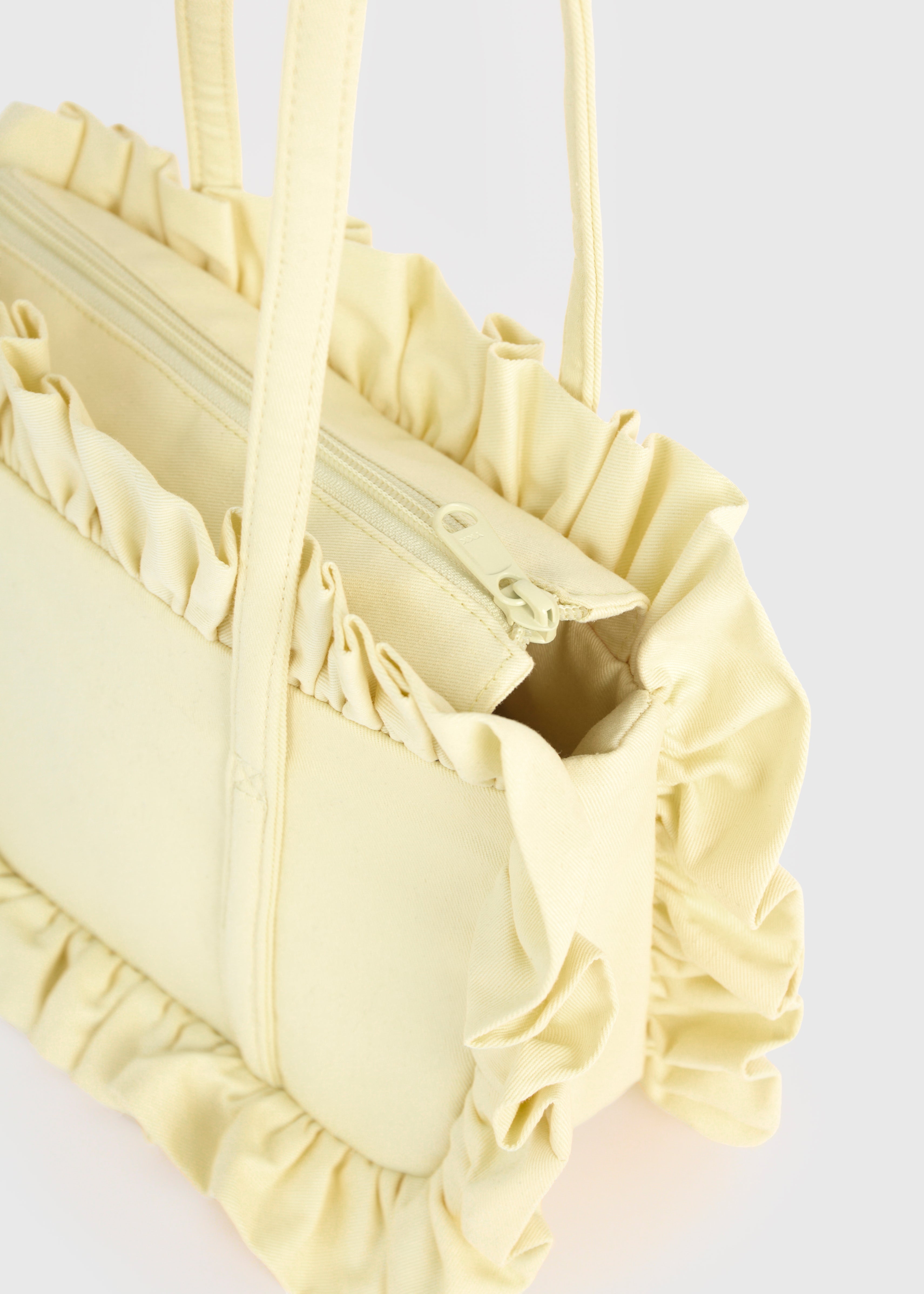 Butter Yellow Bowler Bag