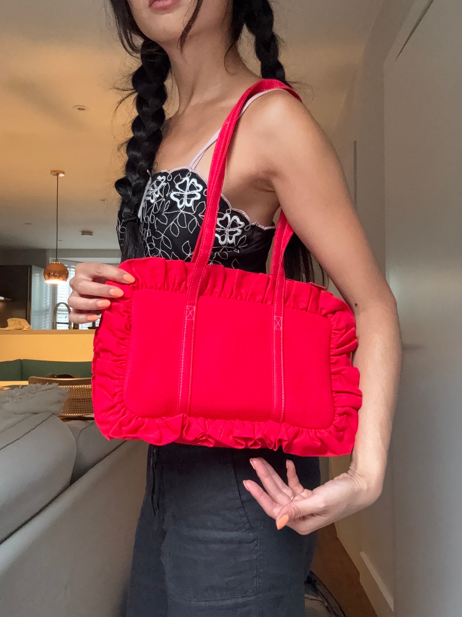 Red Bowler Bag - Sample