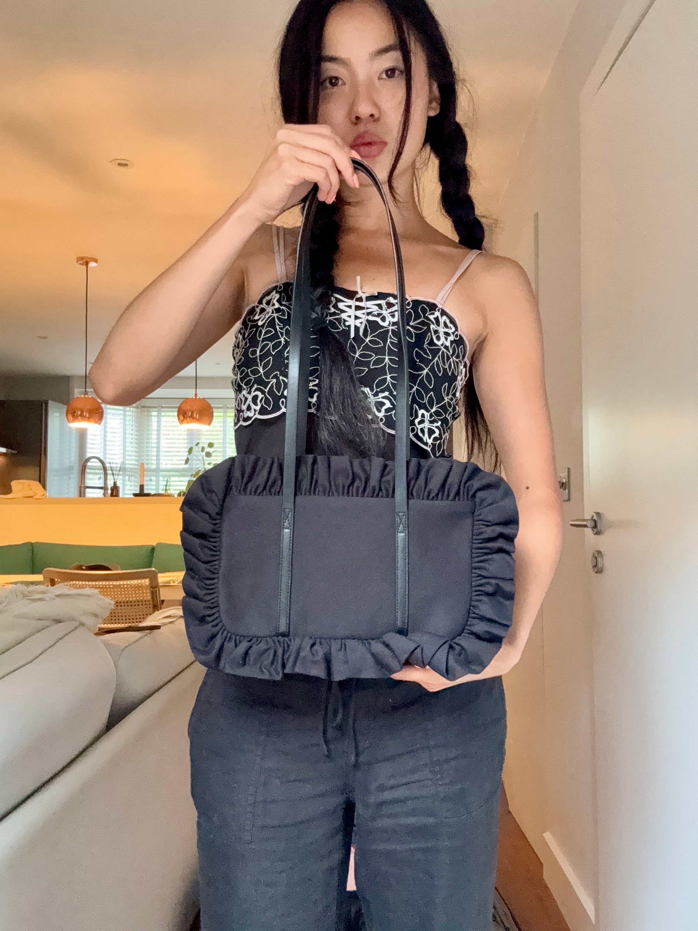 Black Bowler Bag - Sample