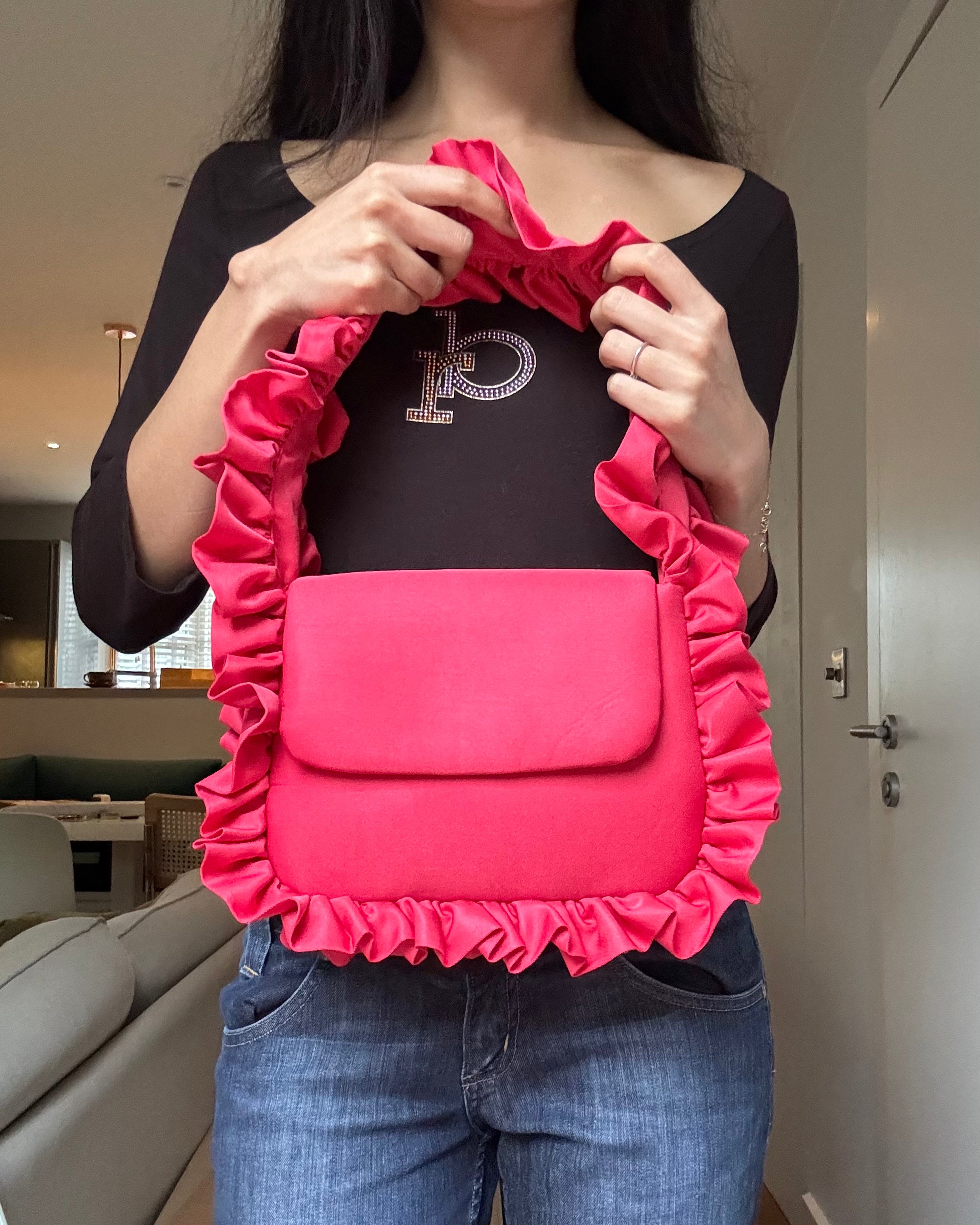 Red Baguette Flap - Sample