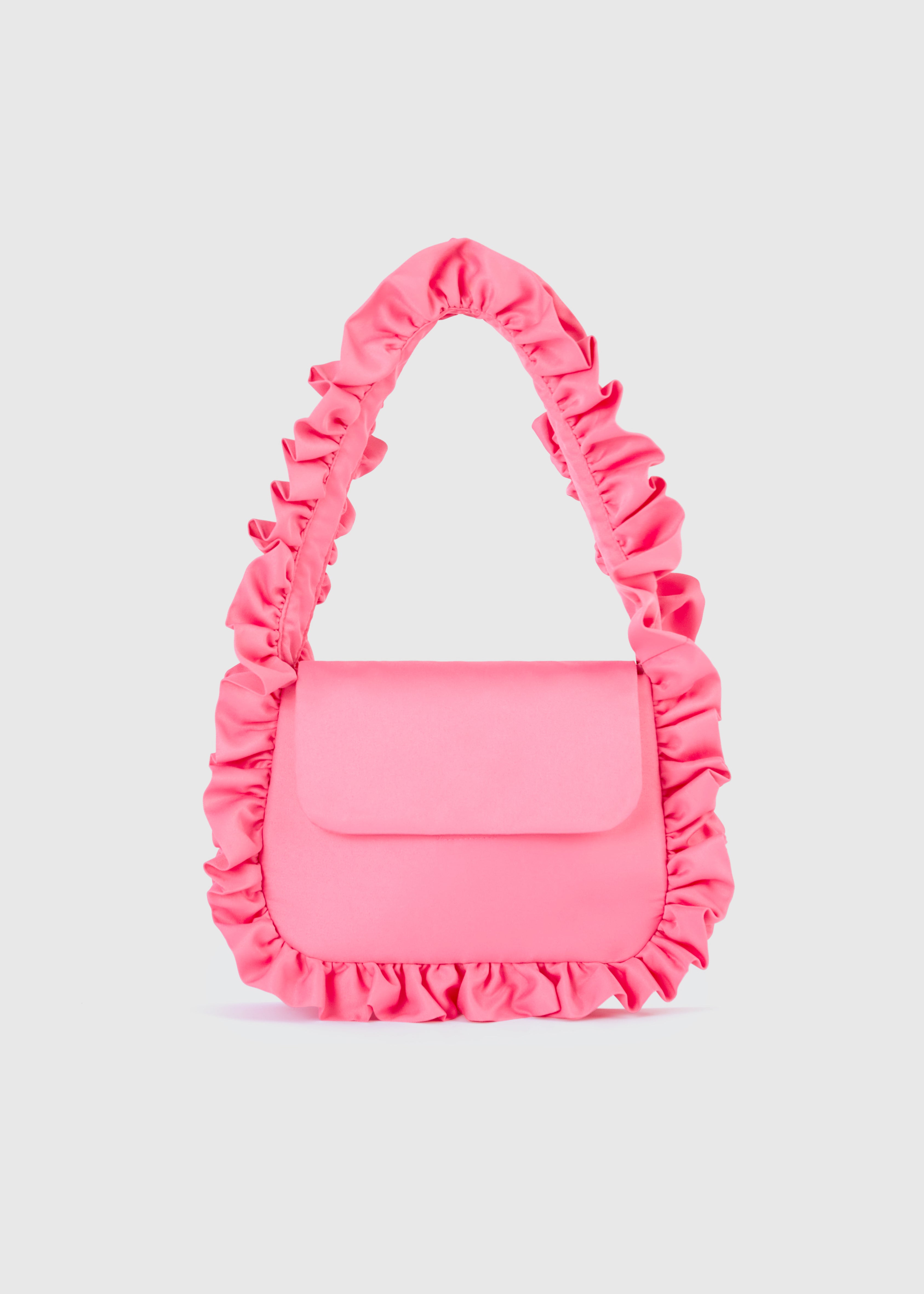 Deep Pink Baguette Flap Bag