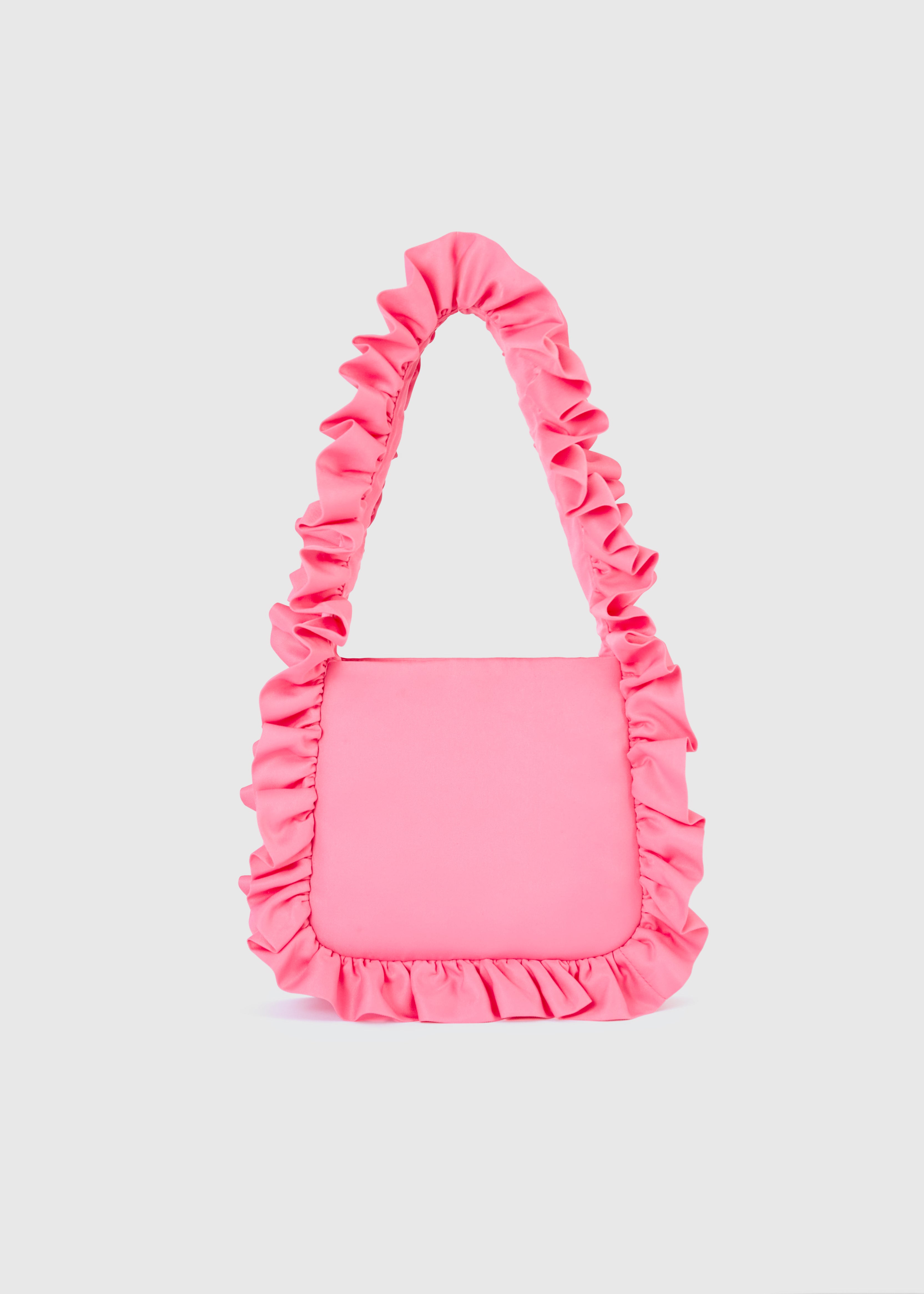 Deep Pink Original Ruffle Bag – Baggy London