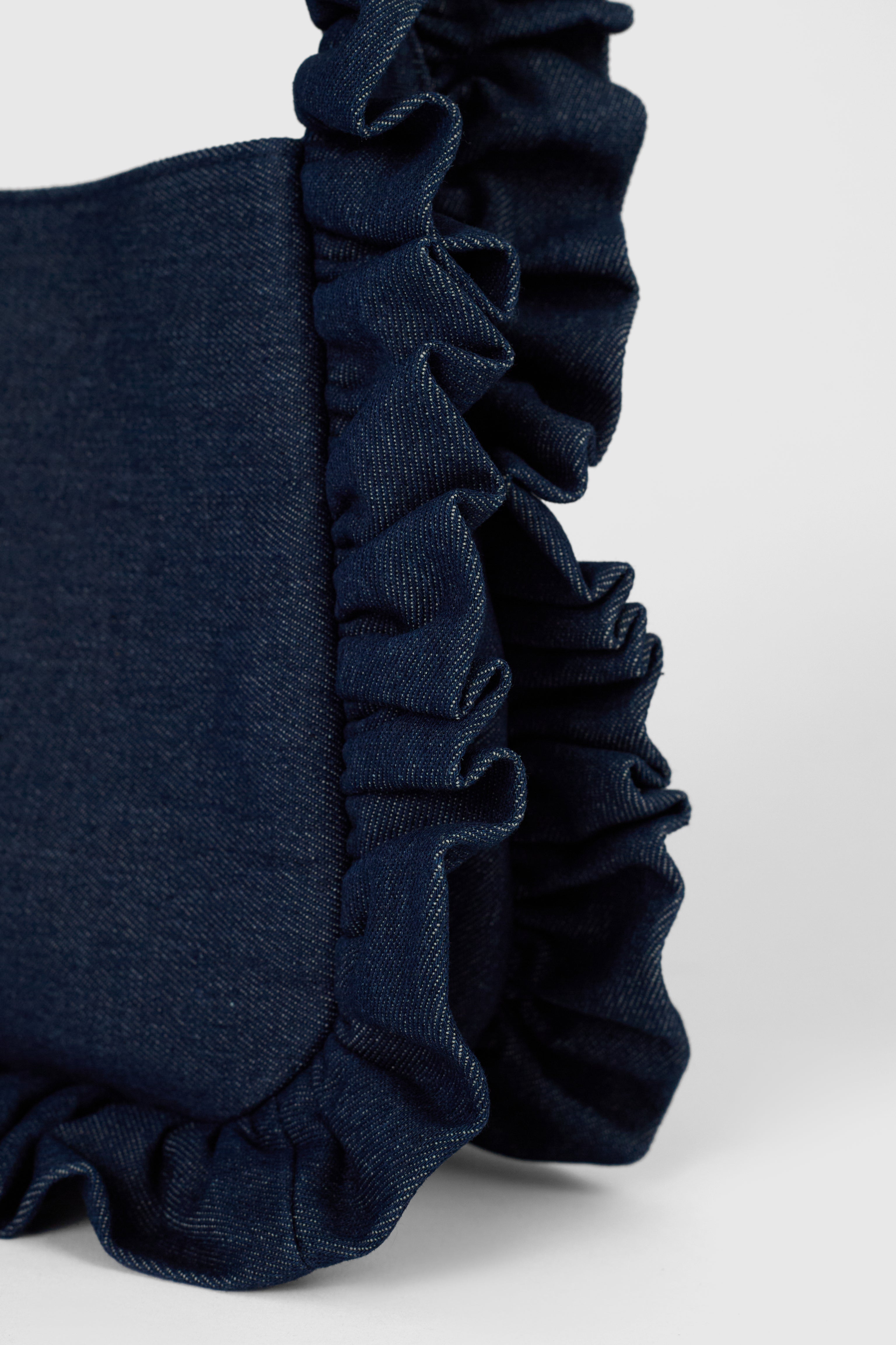 Denim Original Ruffle Bag