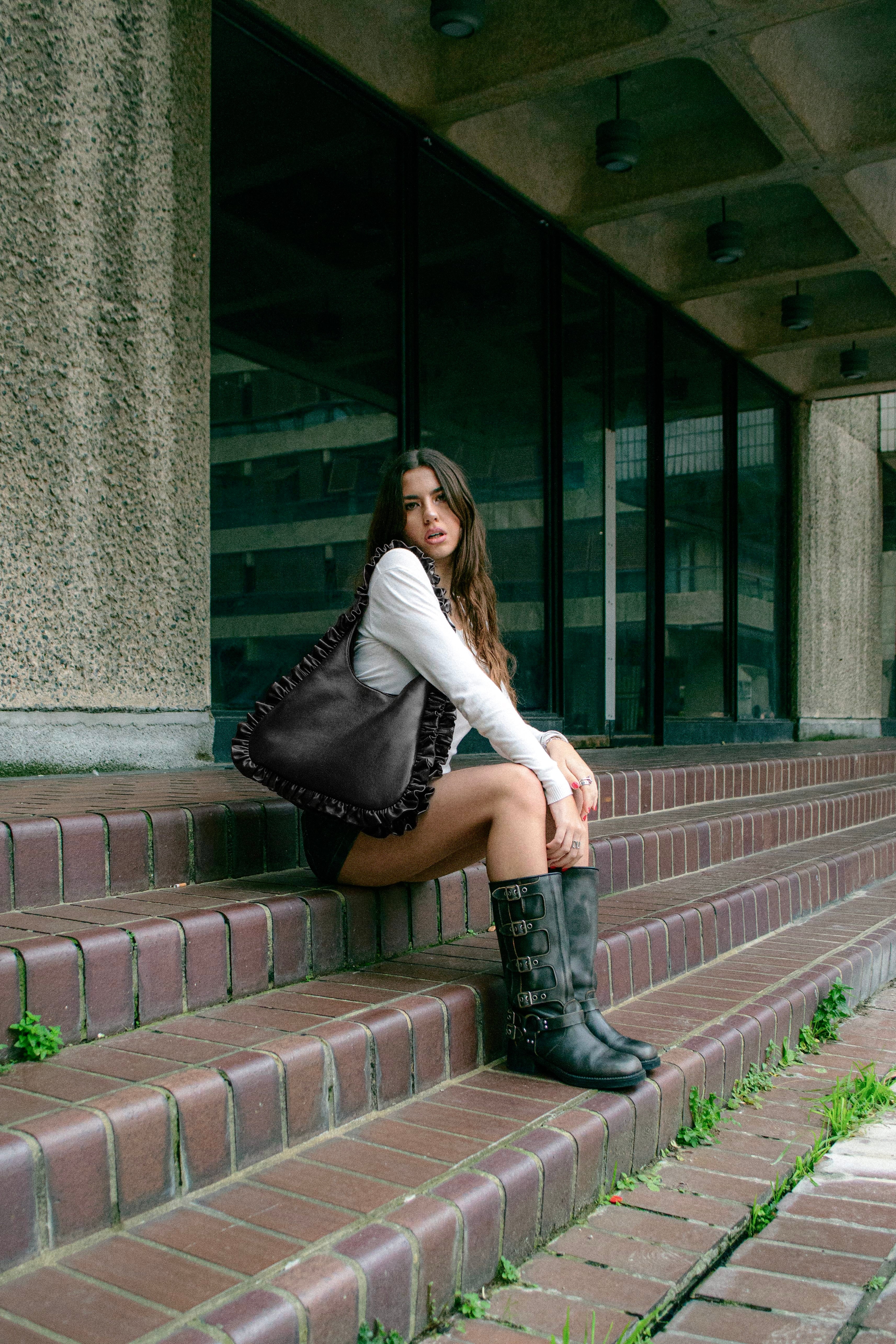 Leather Hobo - Onyx