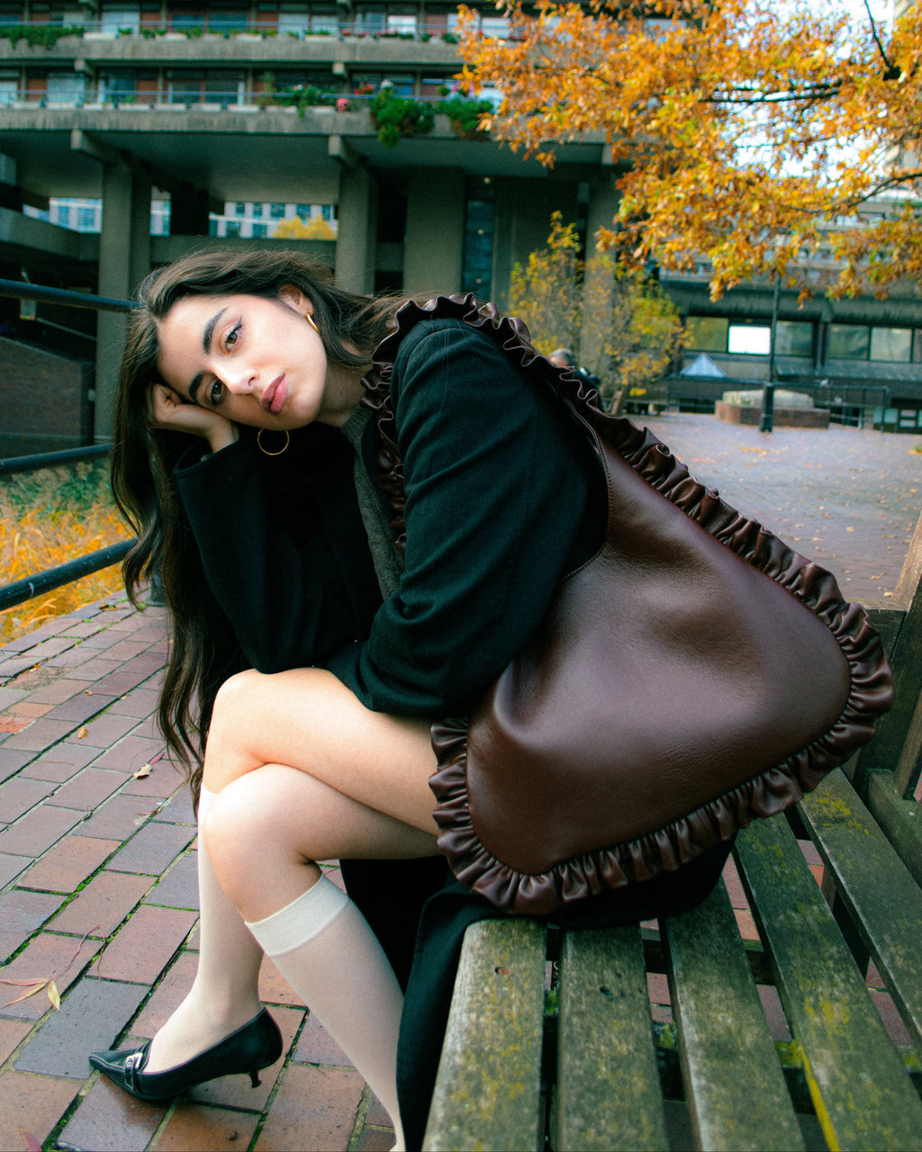 Leather Hobo - Chicory Coffee