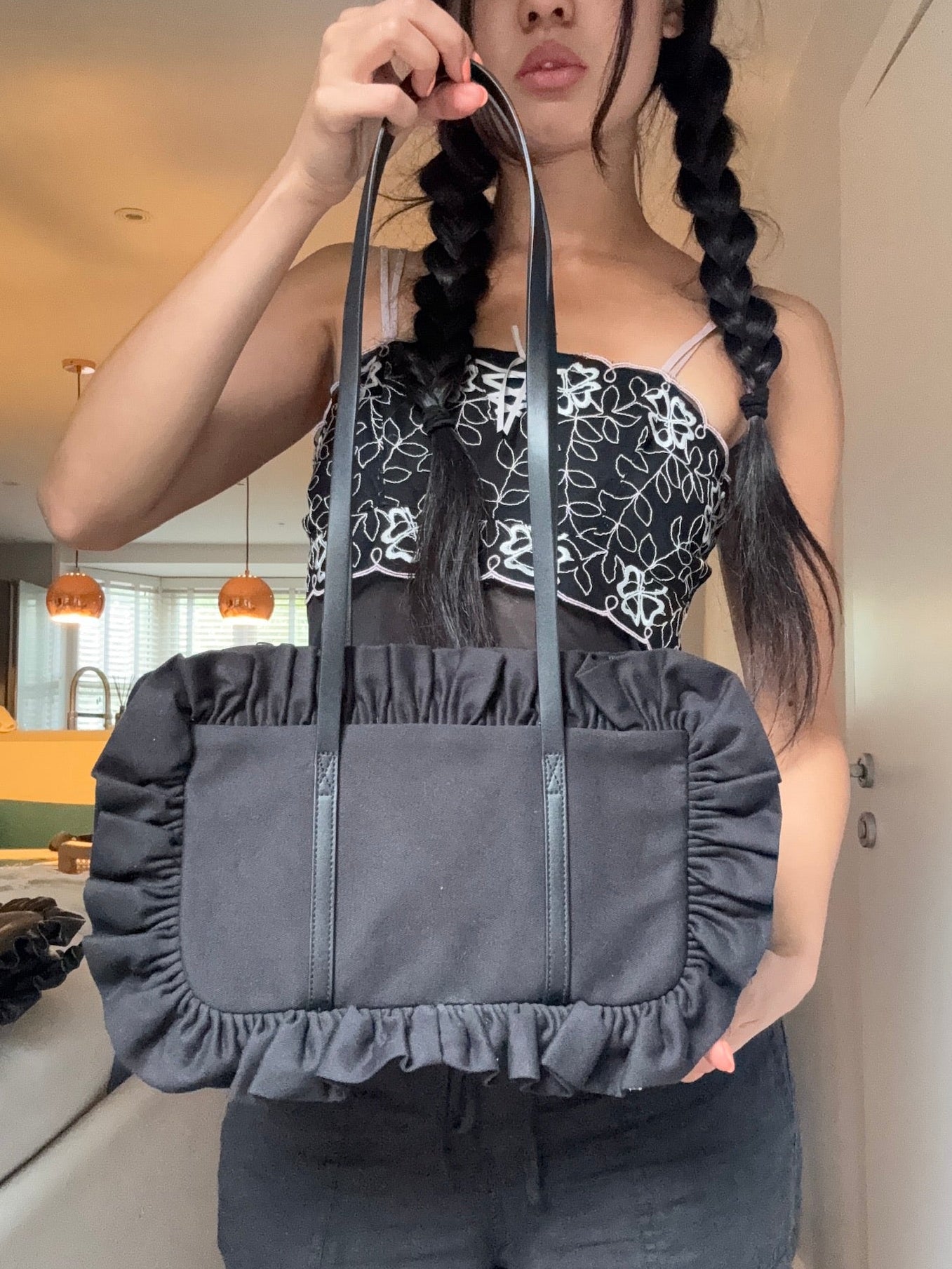 Black Bowler Bag - Sample