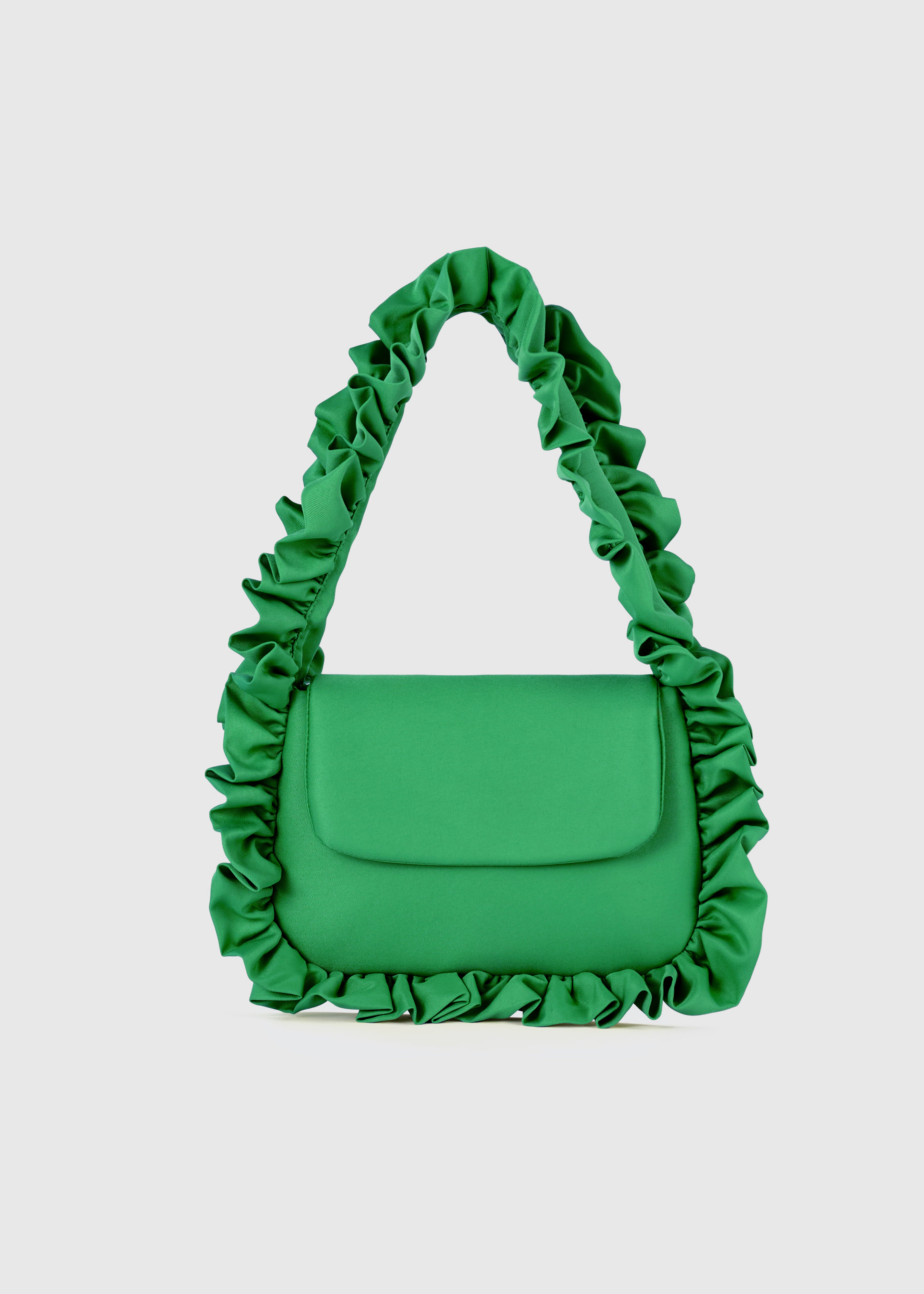 Jade Green Baguette Flap Bag