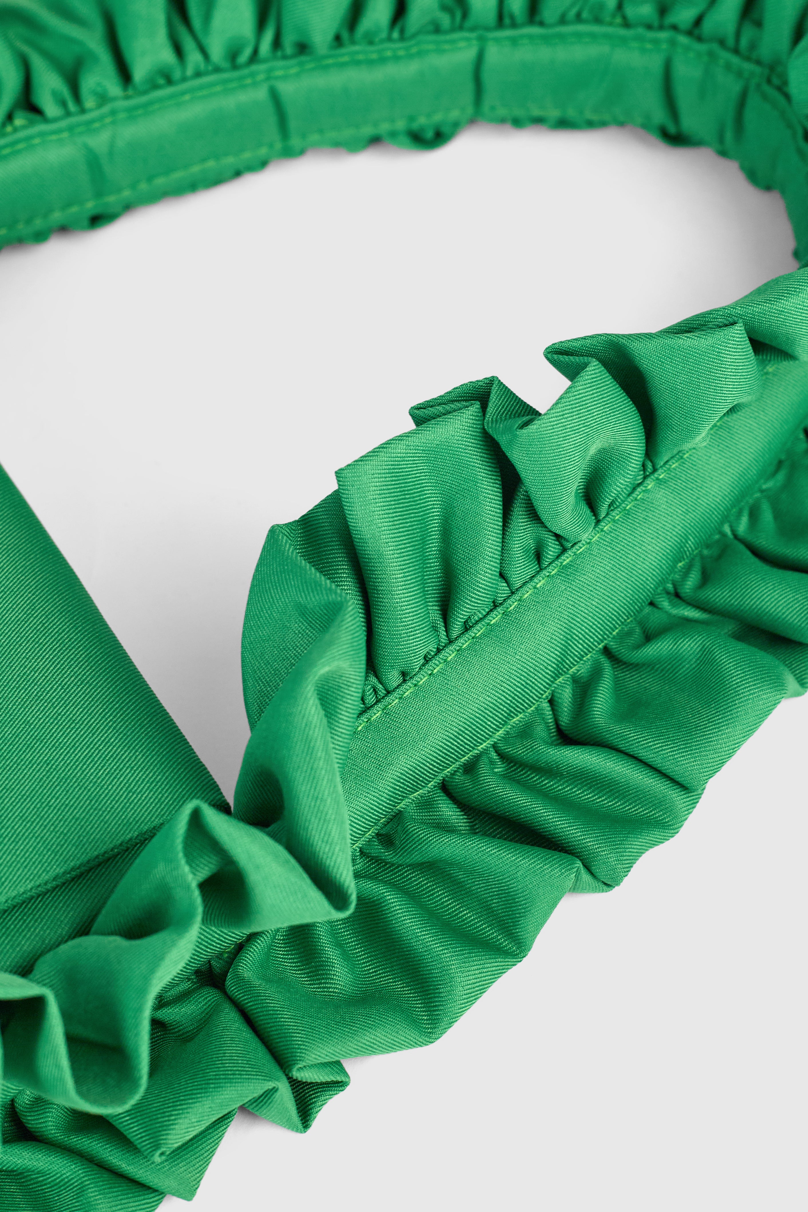 Jade Green Original Ruffle Bag