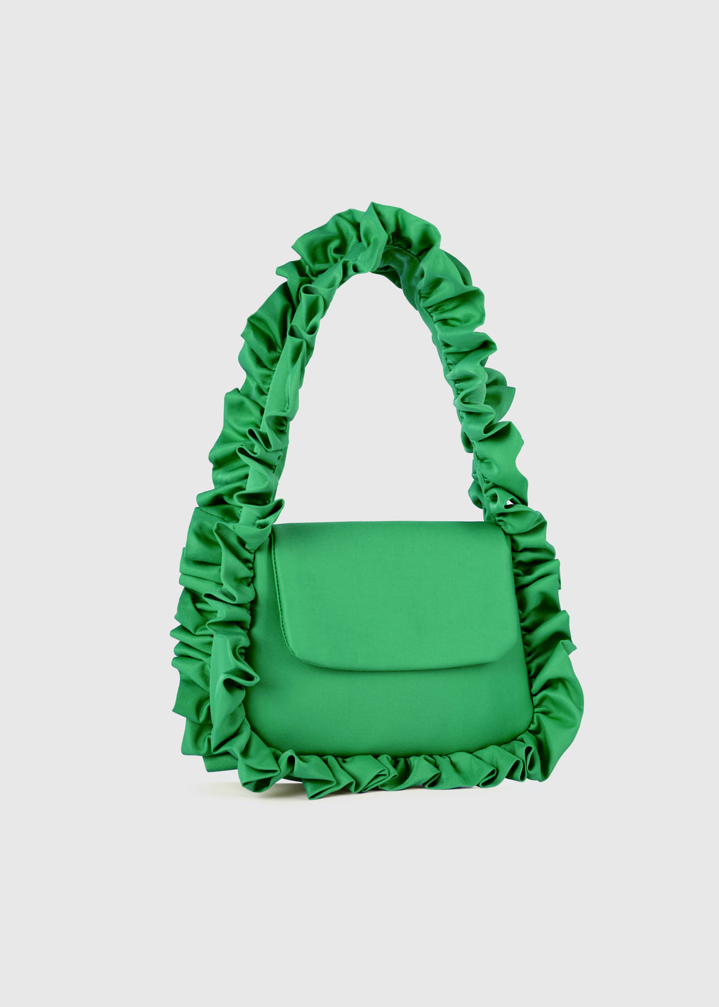 Jade Green Baguette Flap Bag
