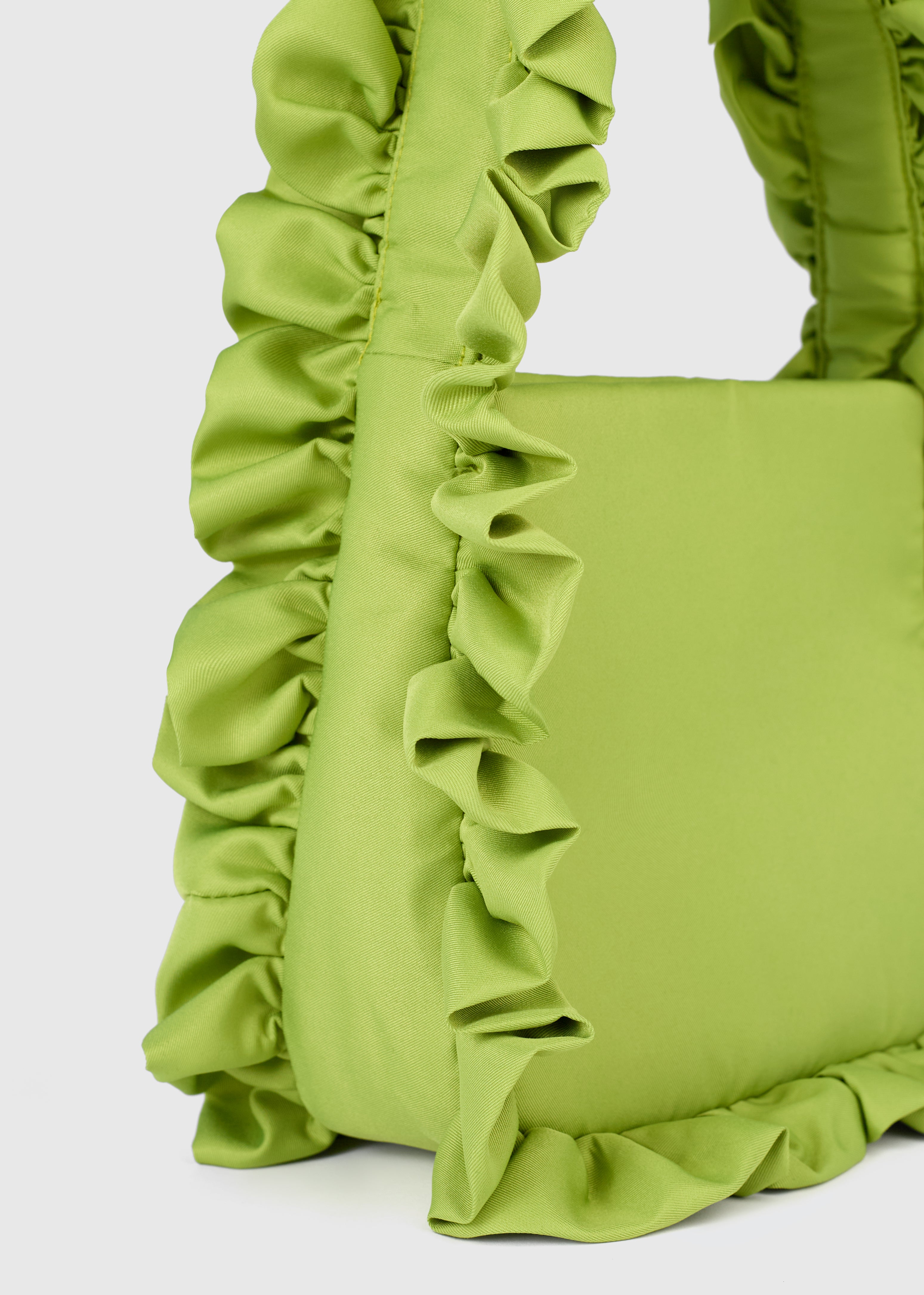 Olive Green Original Ruffle Bag