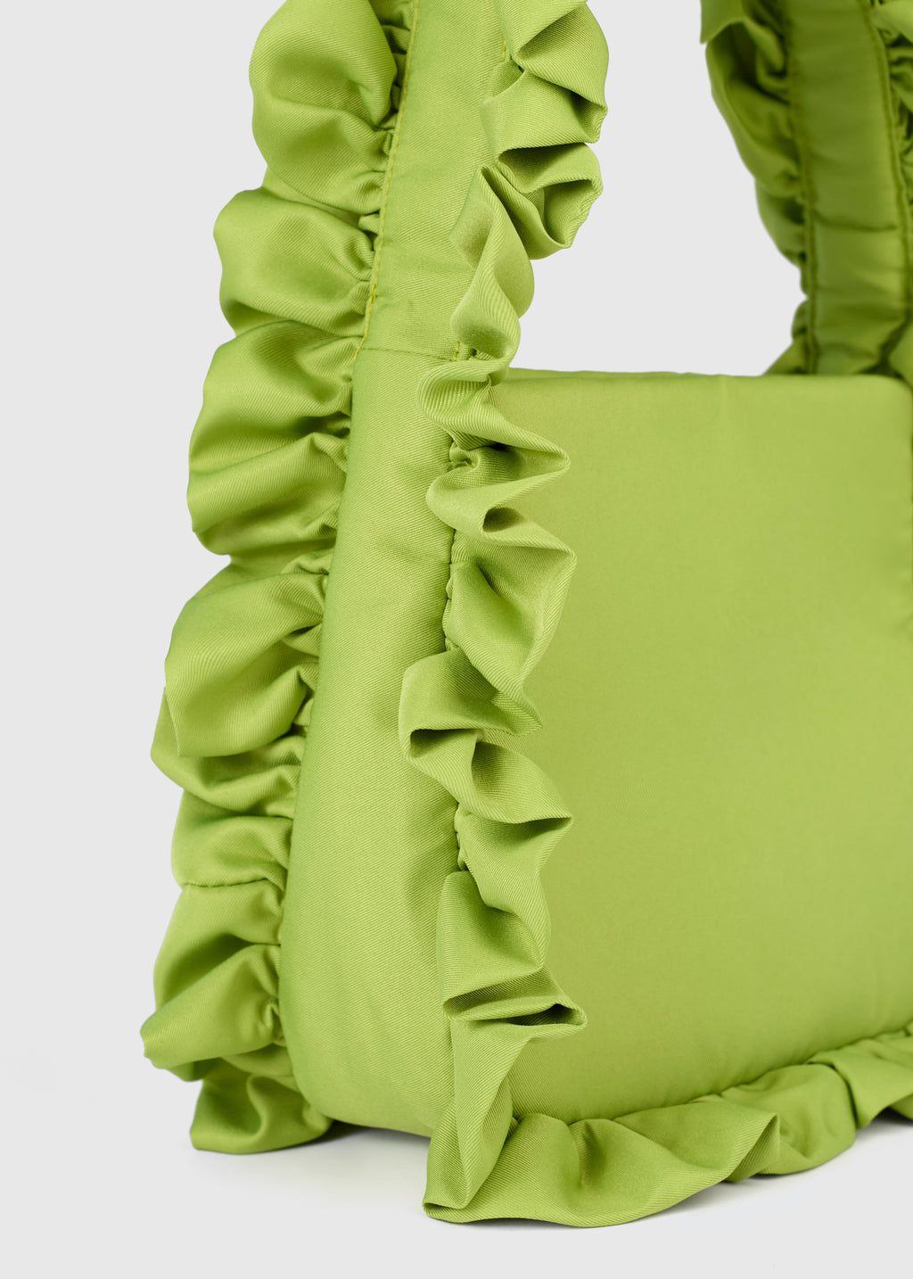 Olive Green Baguette Flap Bag