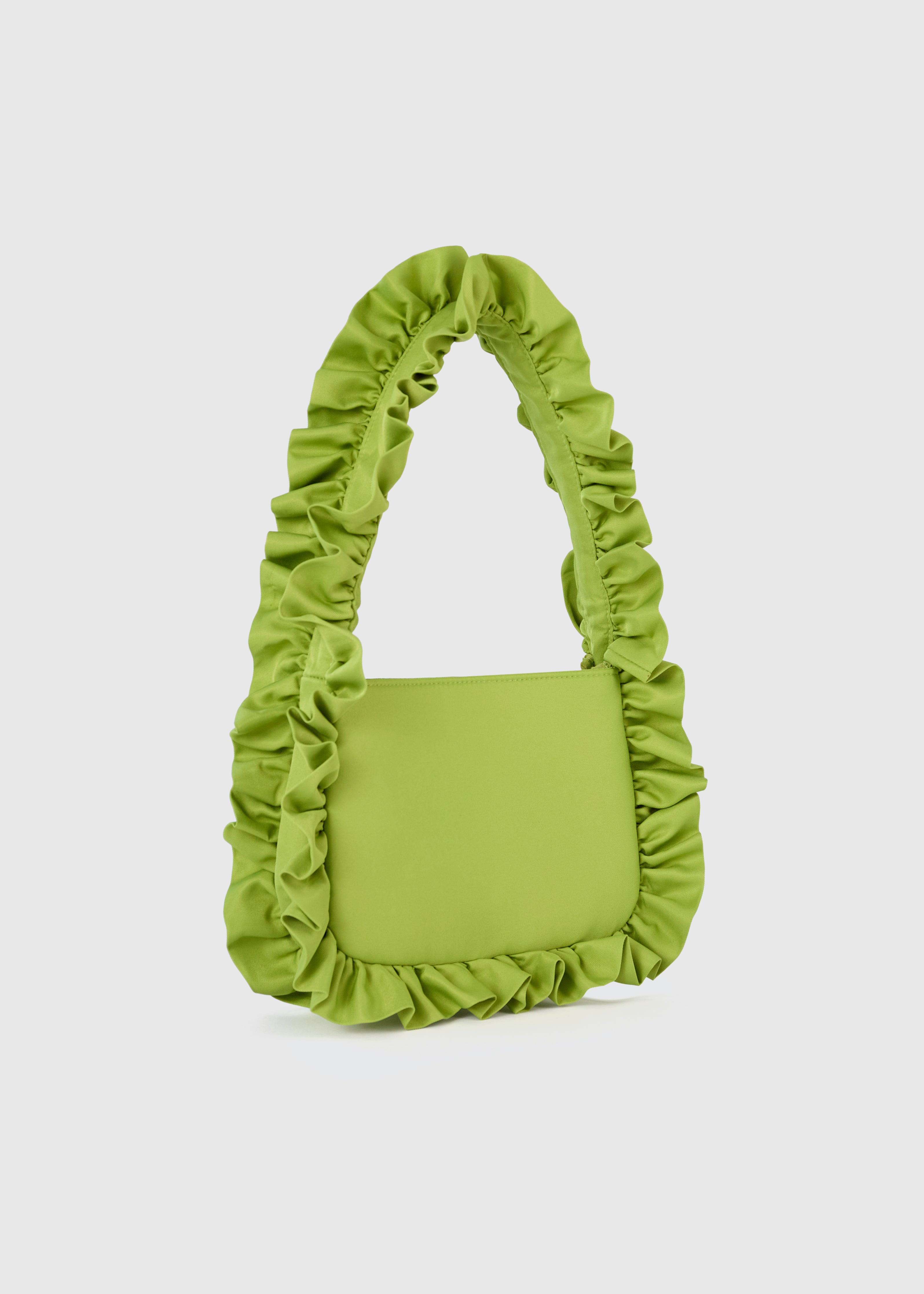 Olive Green Baguette Bag