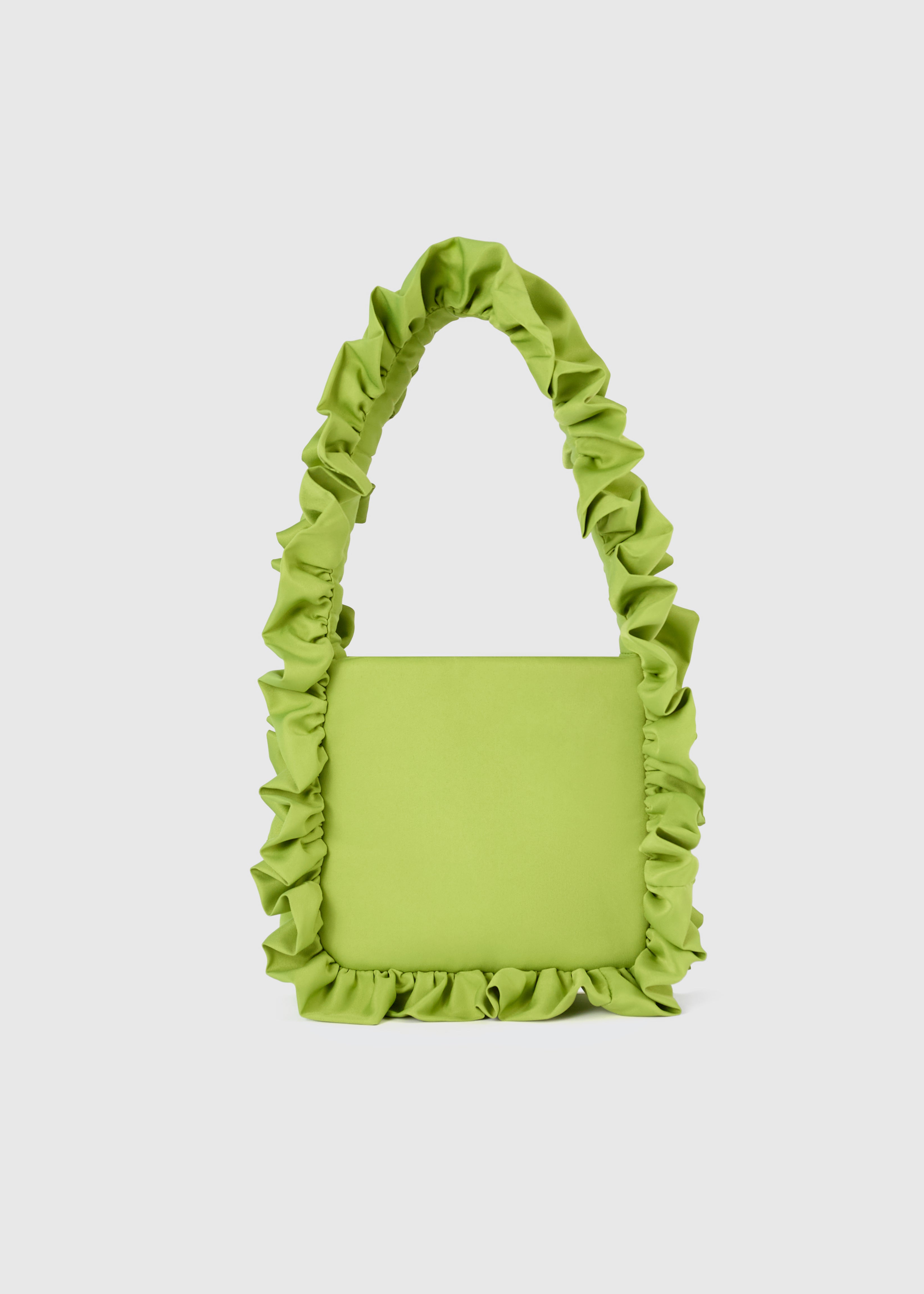 Olive Green Original Ruffle Bag