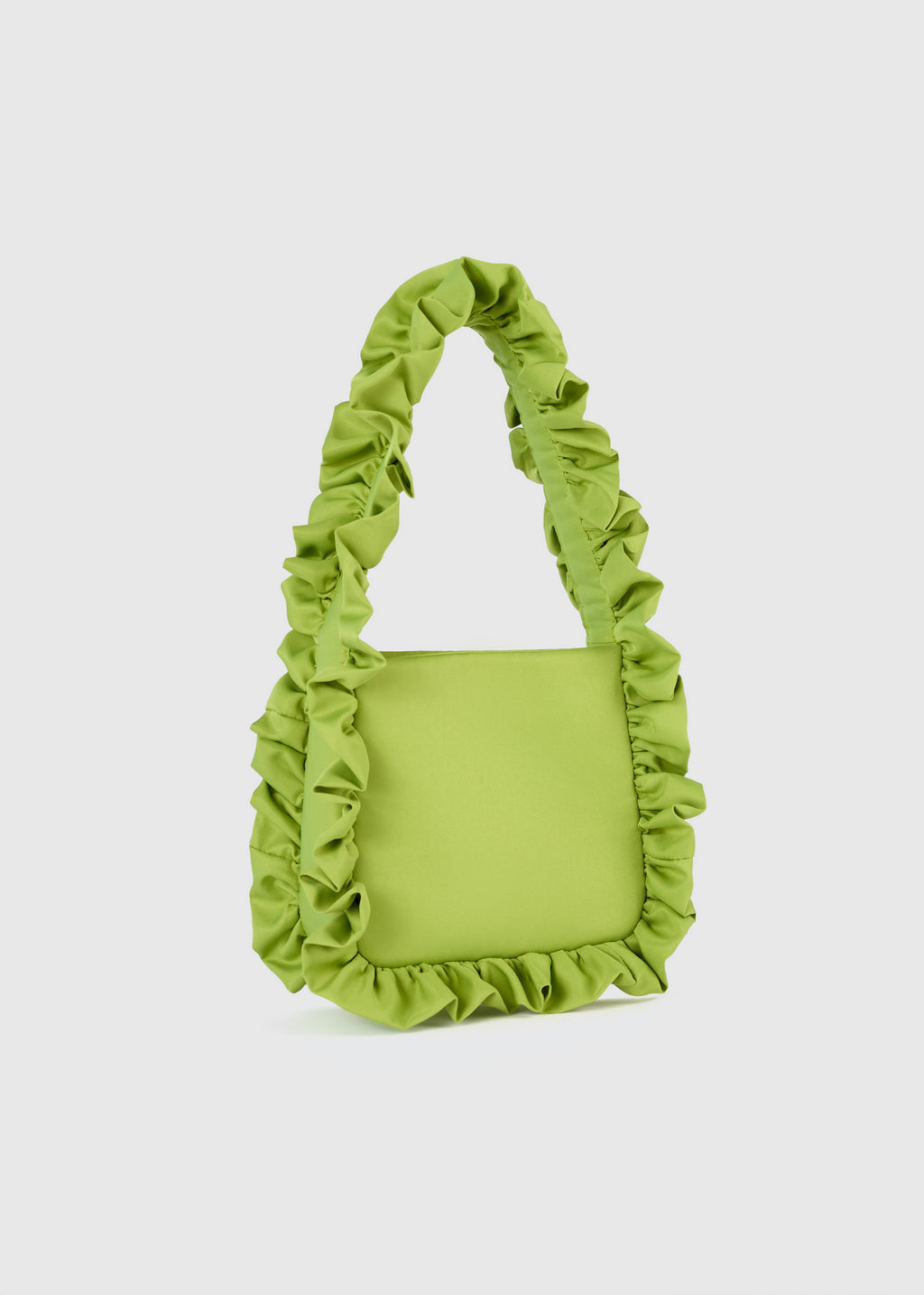 Olive Green Original Ruffle Bag