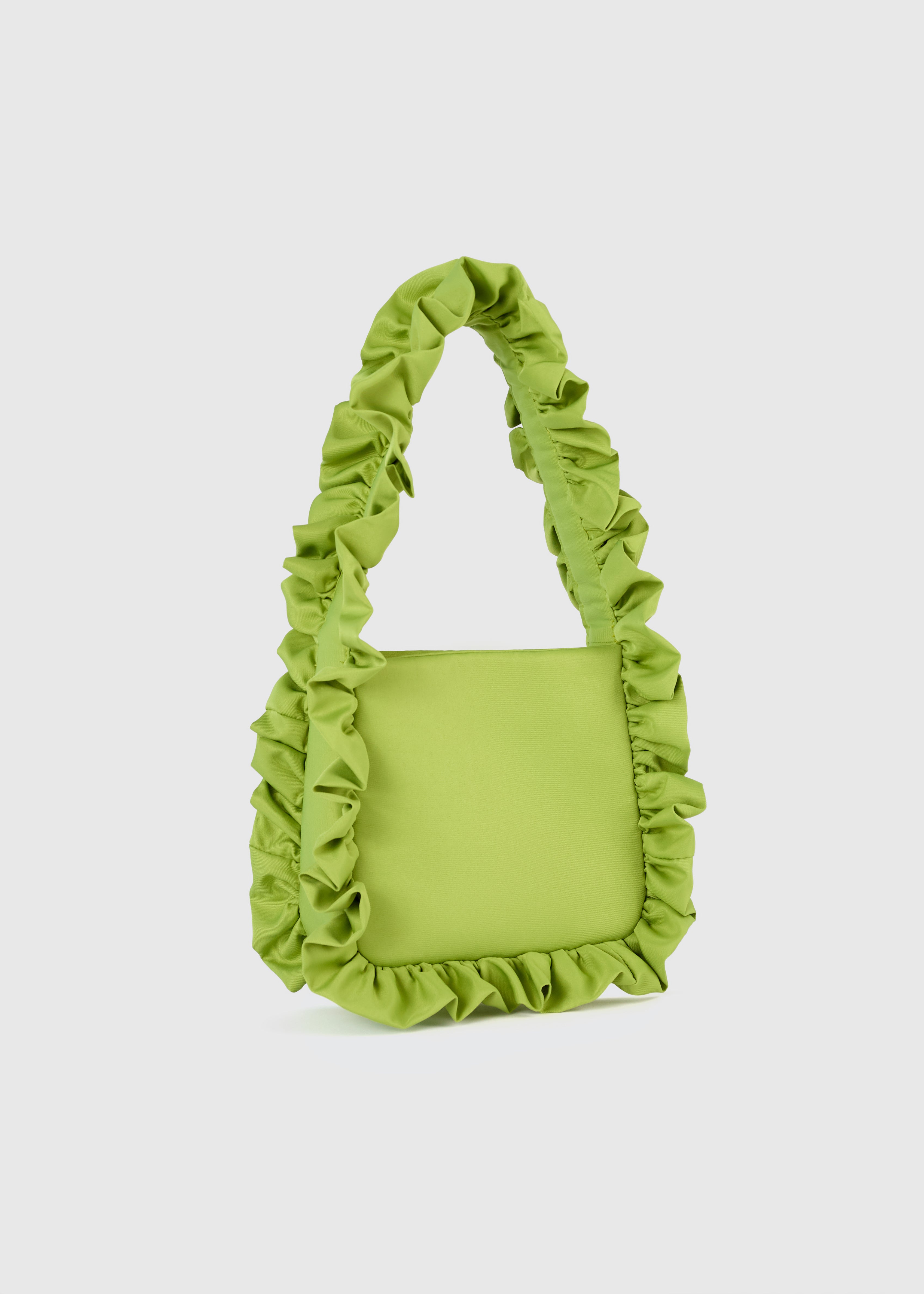Olive Green Original Ruffle Bag