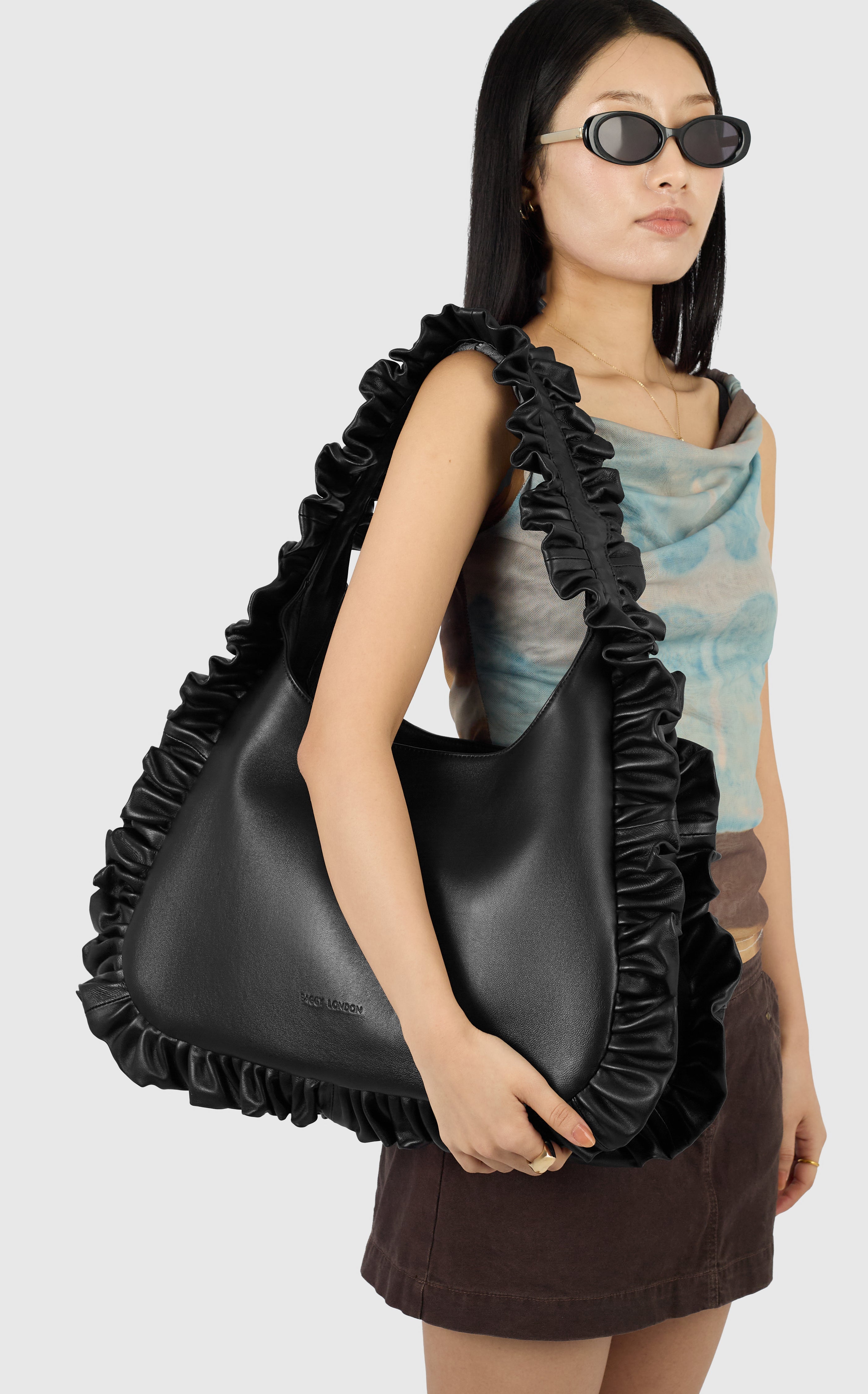 Leather Hobo - Onyx