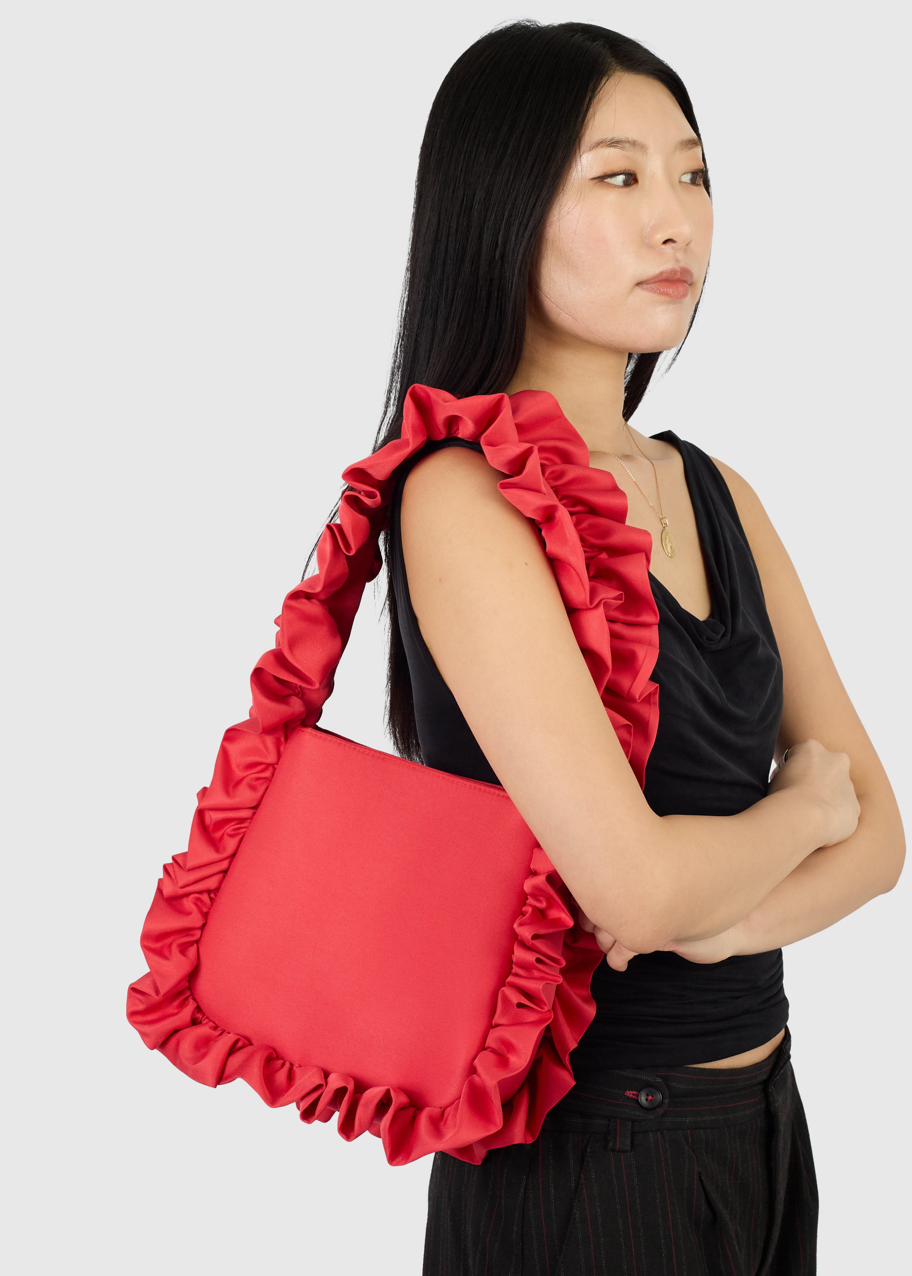 Red Original Ruffle Bag