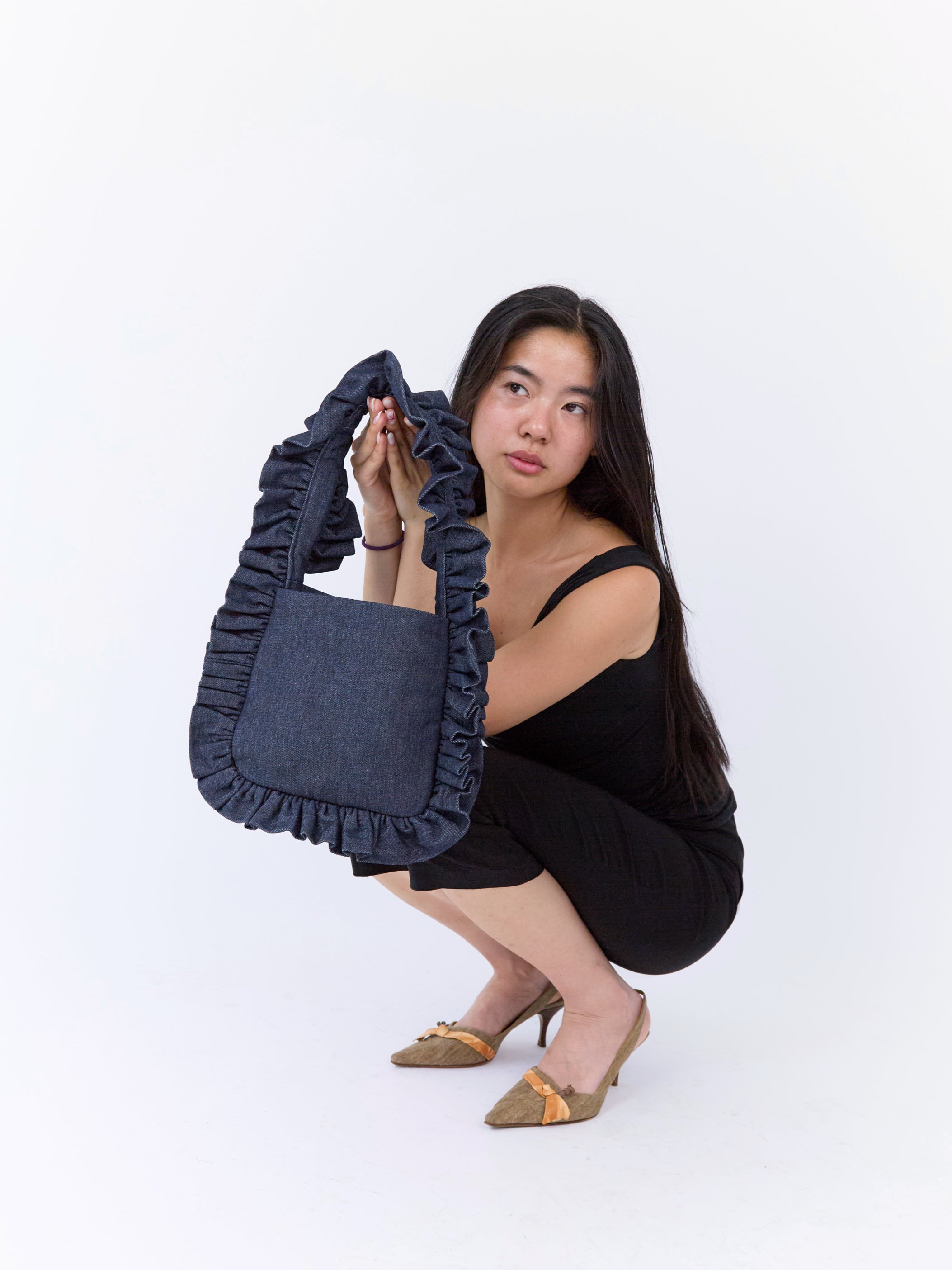 Denim Original Ruffle Bag image 0