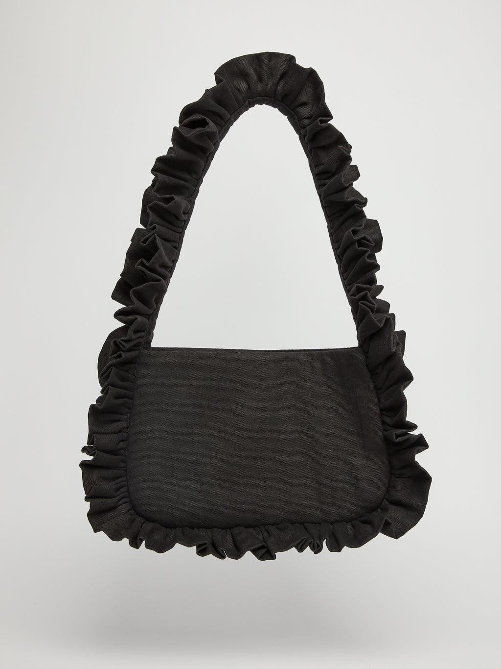 Black Canvas Baguette Bag image 0