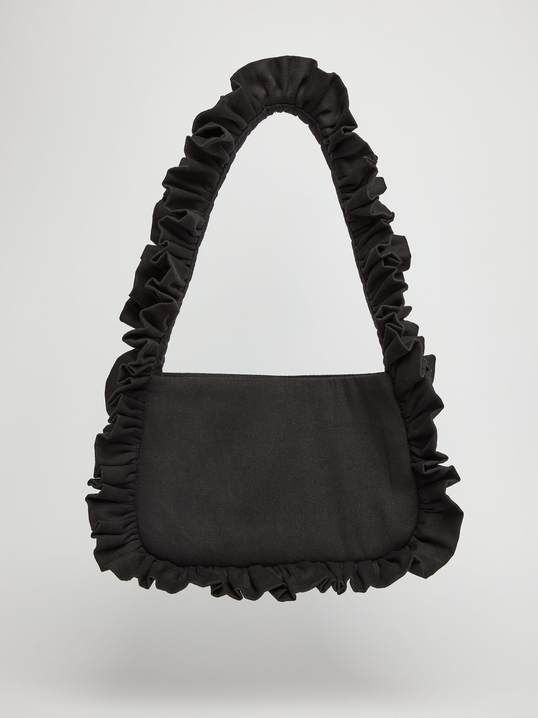 Black Canvas Baguette Bag image 0