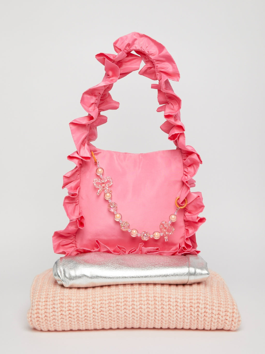 Deep Pink Original Ruffle Bag image 2