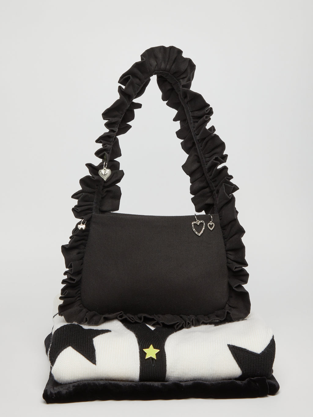 Black Canvas Baguette Bag image 1